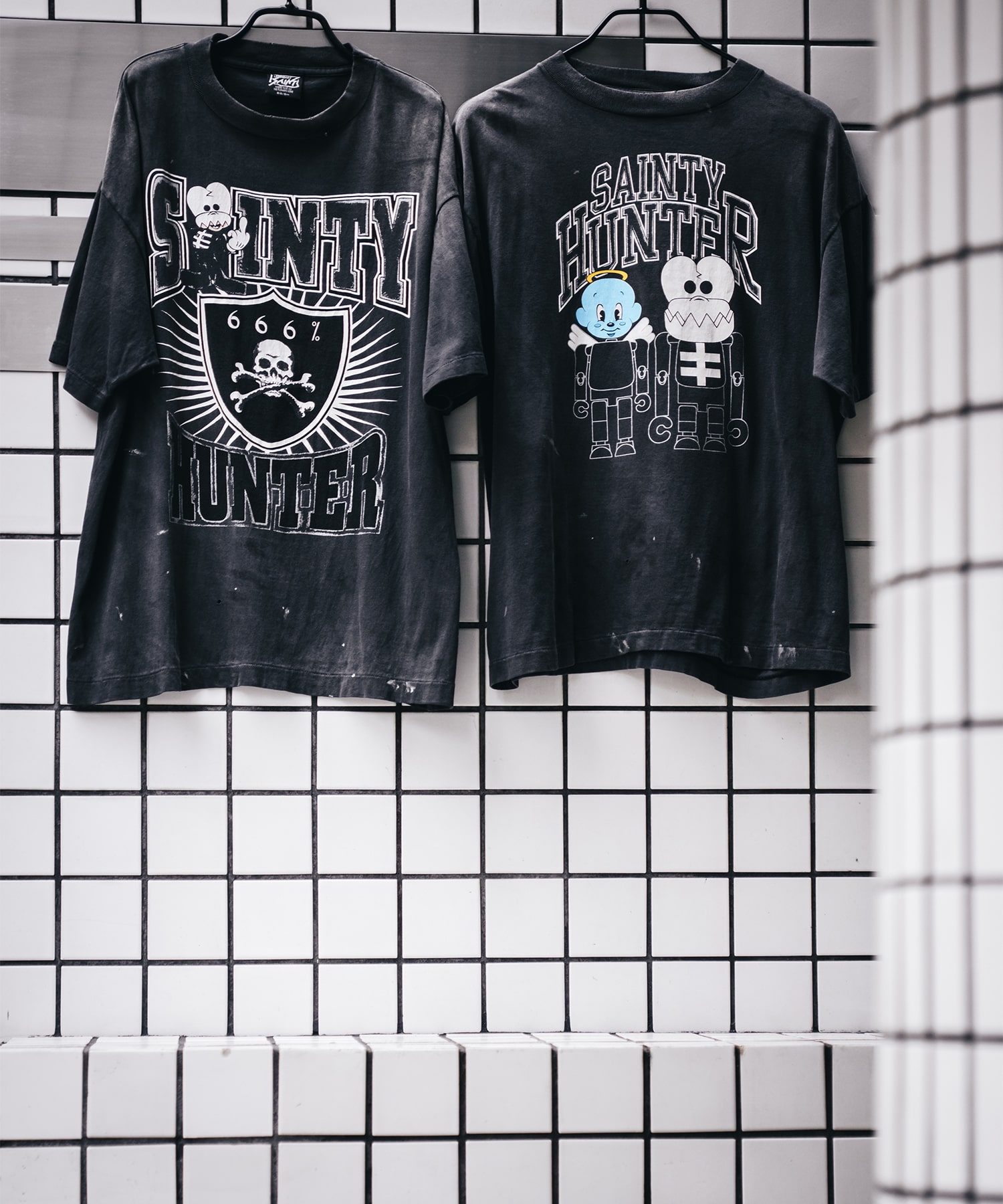 【セントマイケル】SM-MK8-0000-C28/BH_SS TEE/SKULL-K&BABY-M/BLK SAINT MXXXXXX