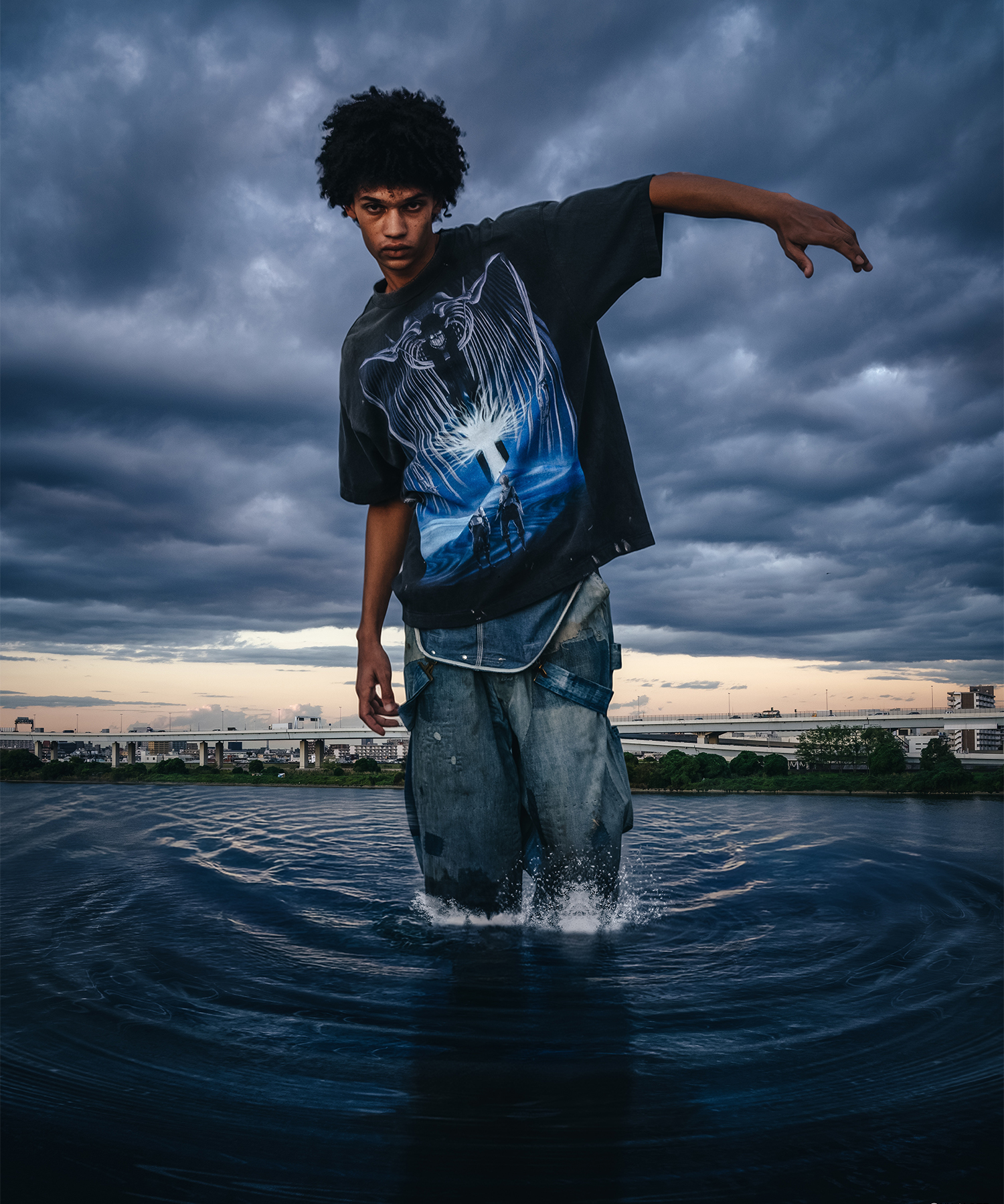 【セントマイケル】SM-MK8-0000-C77/AOT_SS TEE/ATTACK ON TITAN/BLK SAINT MXXXXXX