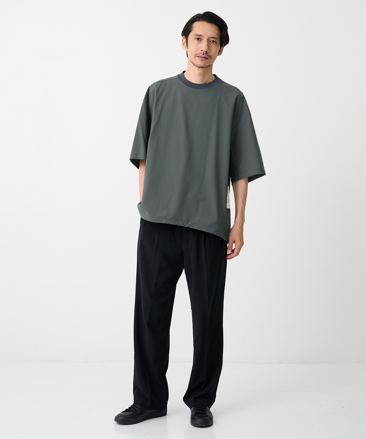 【エヌハリウッド】9261-CS52-004 PANELED T-SHIRT N.HOOLYWOOD