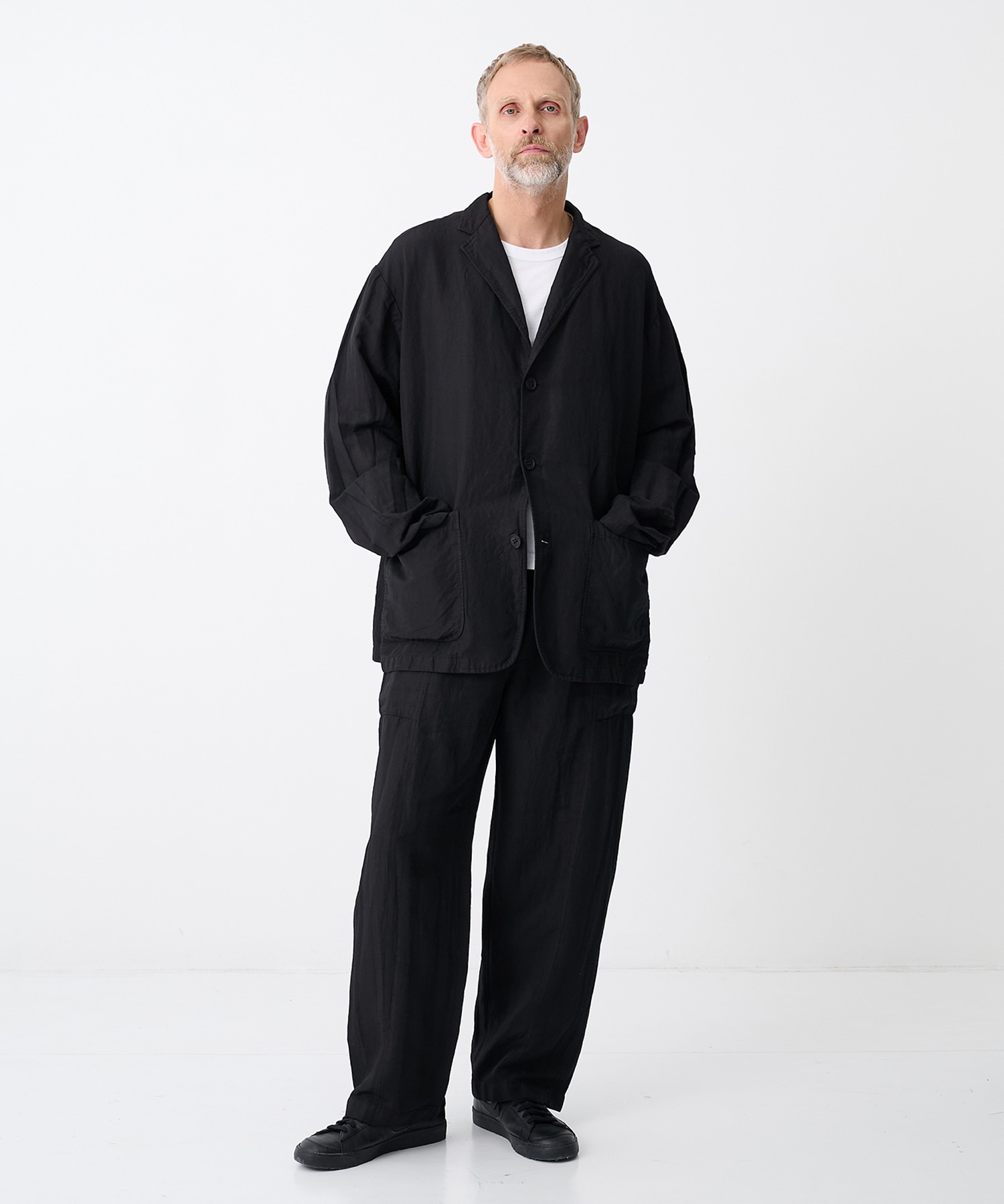 【コムデギャルソンオム】エステルリネンギャバ 製品染 Pants COMME des GARCONS HOMME