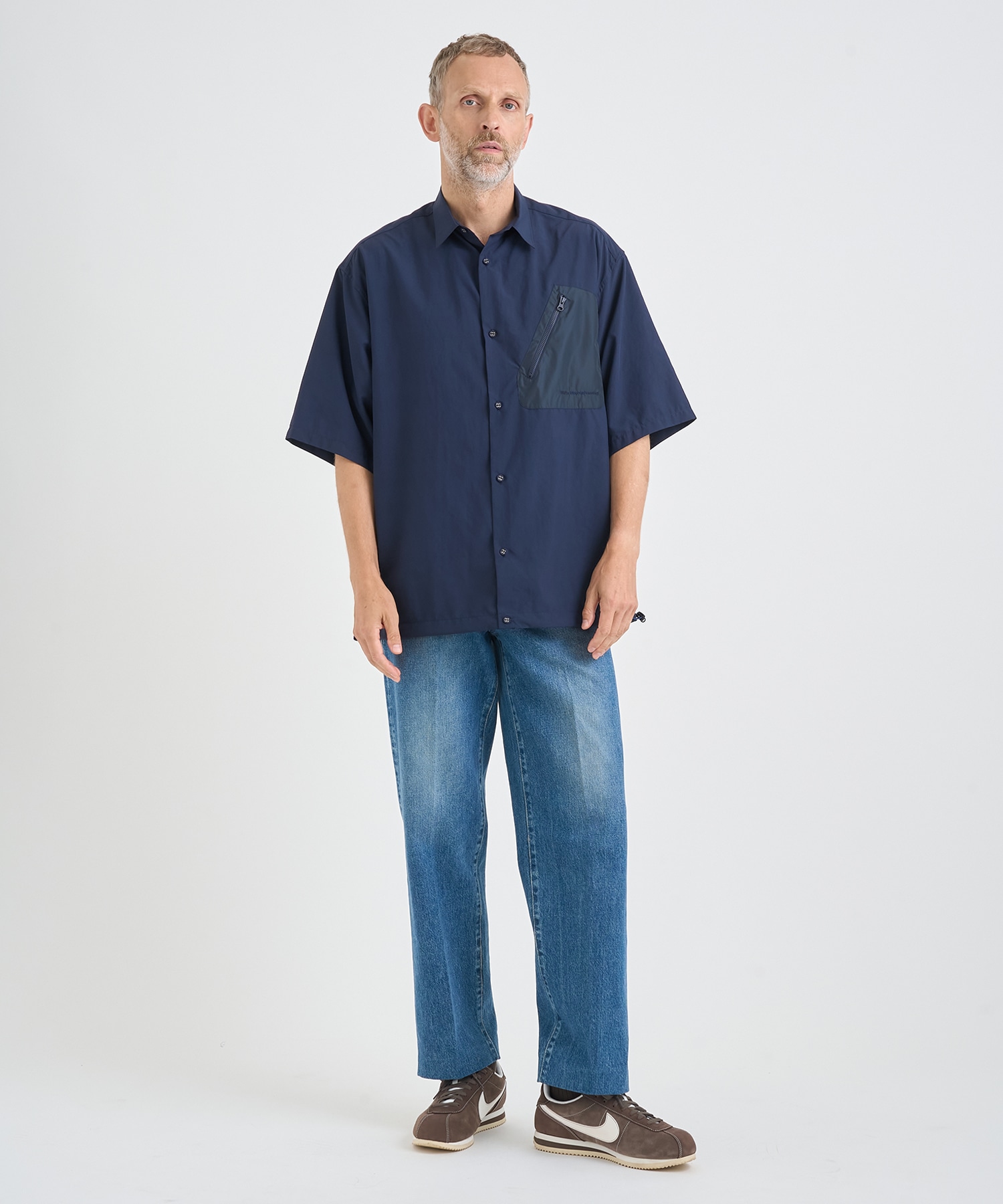 別注DRAW CORD S/S POCKET SHIRTS White Mountaineering