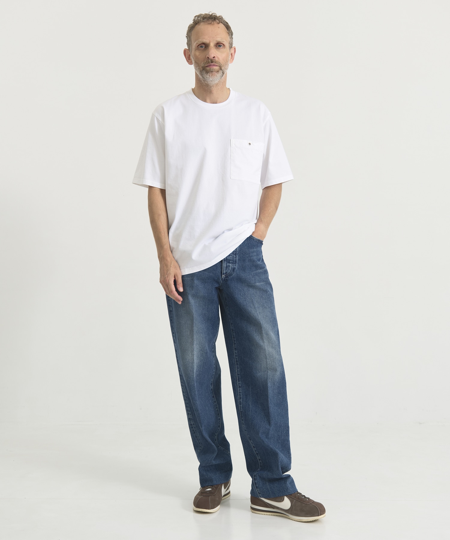 別注 ONE EYELET POCKET TEE White Mountaineering
