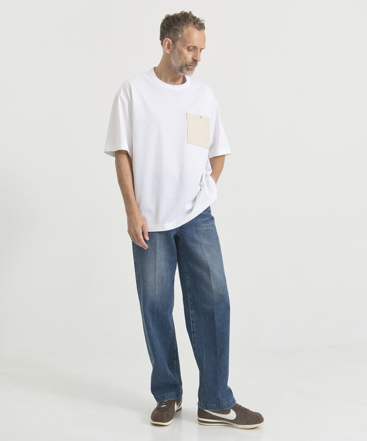 『もう、汗らない』SOLOTEX Jersey Washable Neo Leather Pocket T-Shirts THE TOKYO