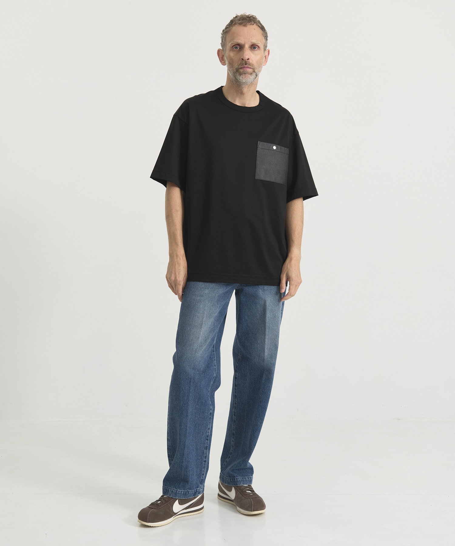 『もう、汗らない』SOLOTEX Jersey Washable Neo Leather Pocket T-Shirts THE TOKYO