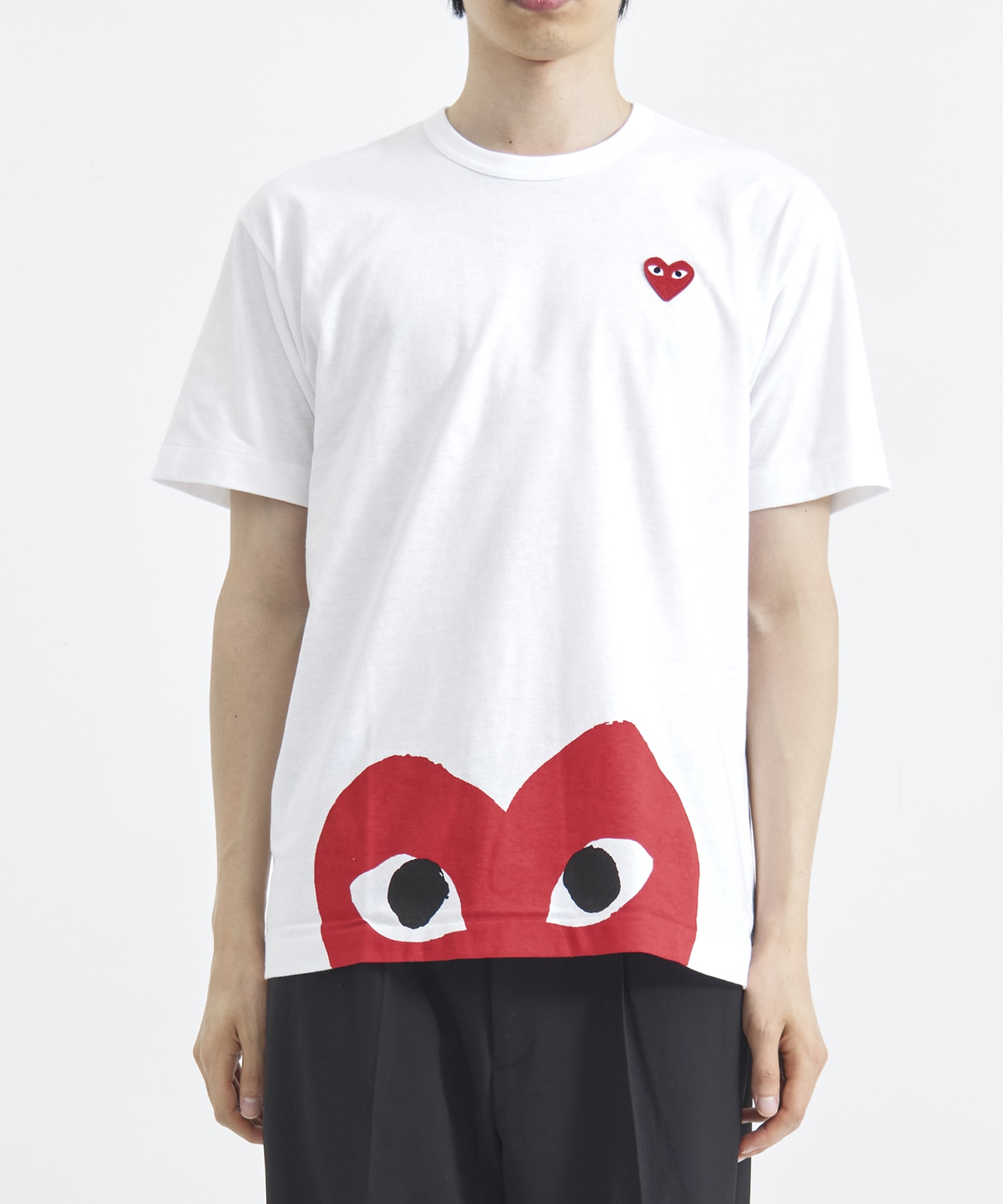 T-SHIRT RED EMBLEM RED HEART PLAY COMME des GARCONS