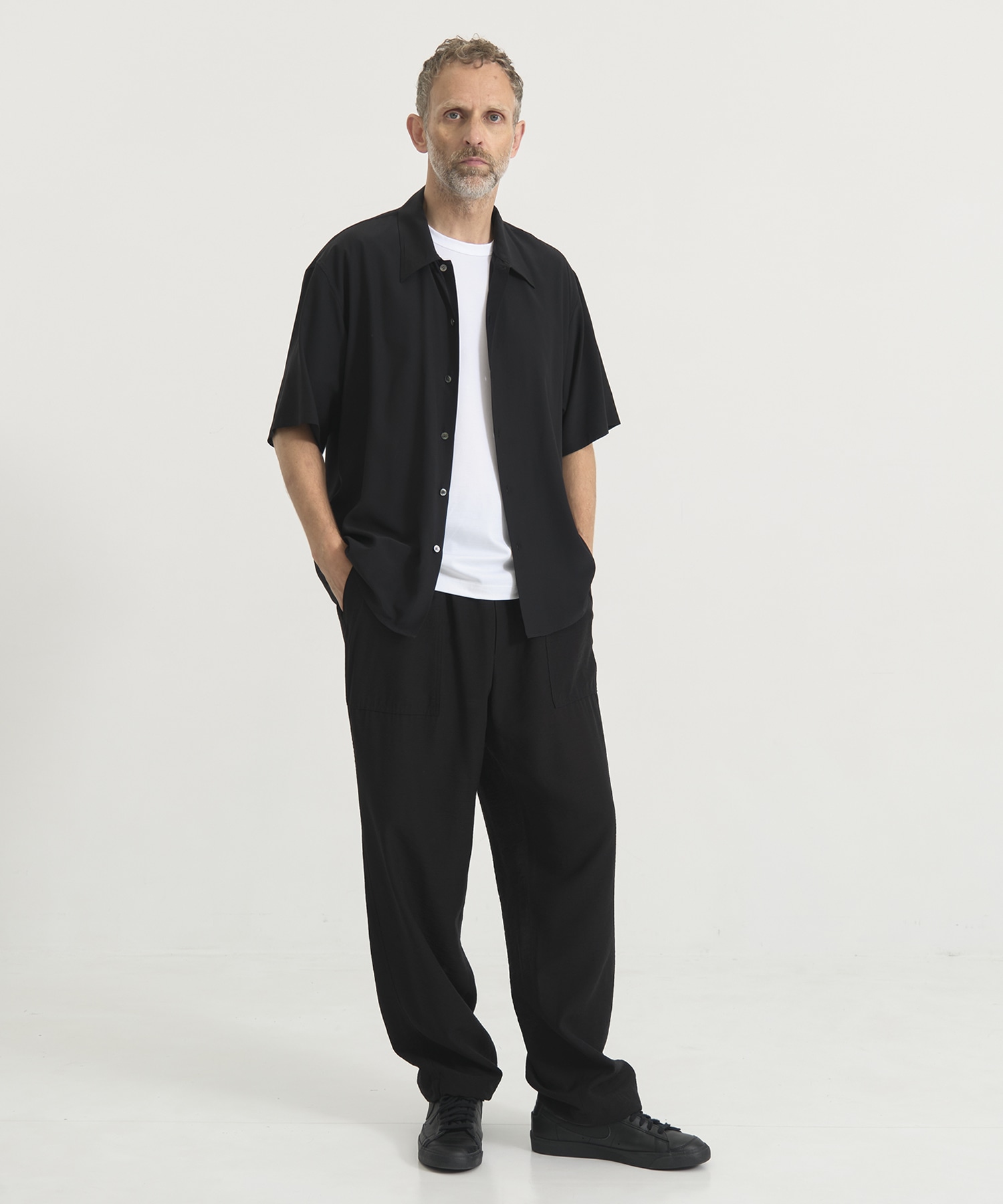 皺にならない洗えるSilk S/S Shirts THE TOKYO