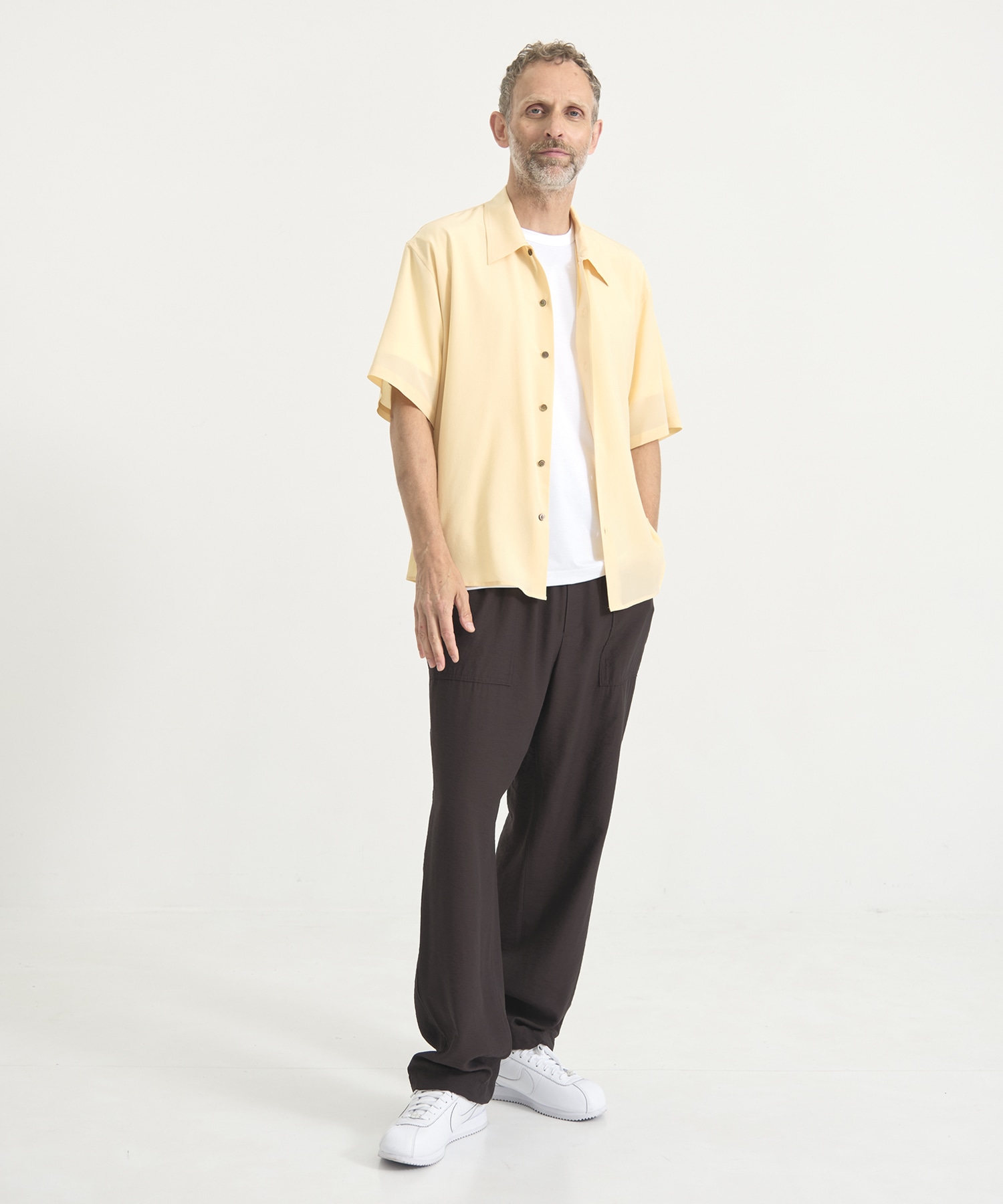 皺にならない洗えるSilk S/S Shirts THE TOKYO