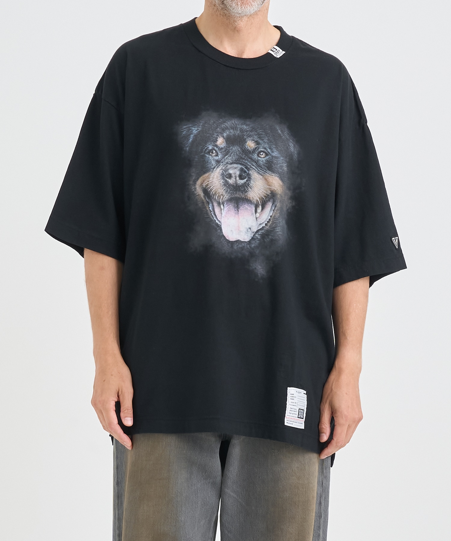 DOG PRINTED TEE Maison MIHARA YASUHIRO