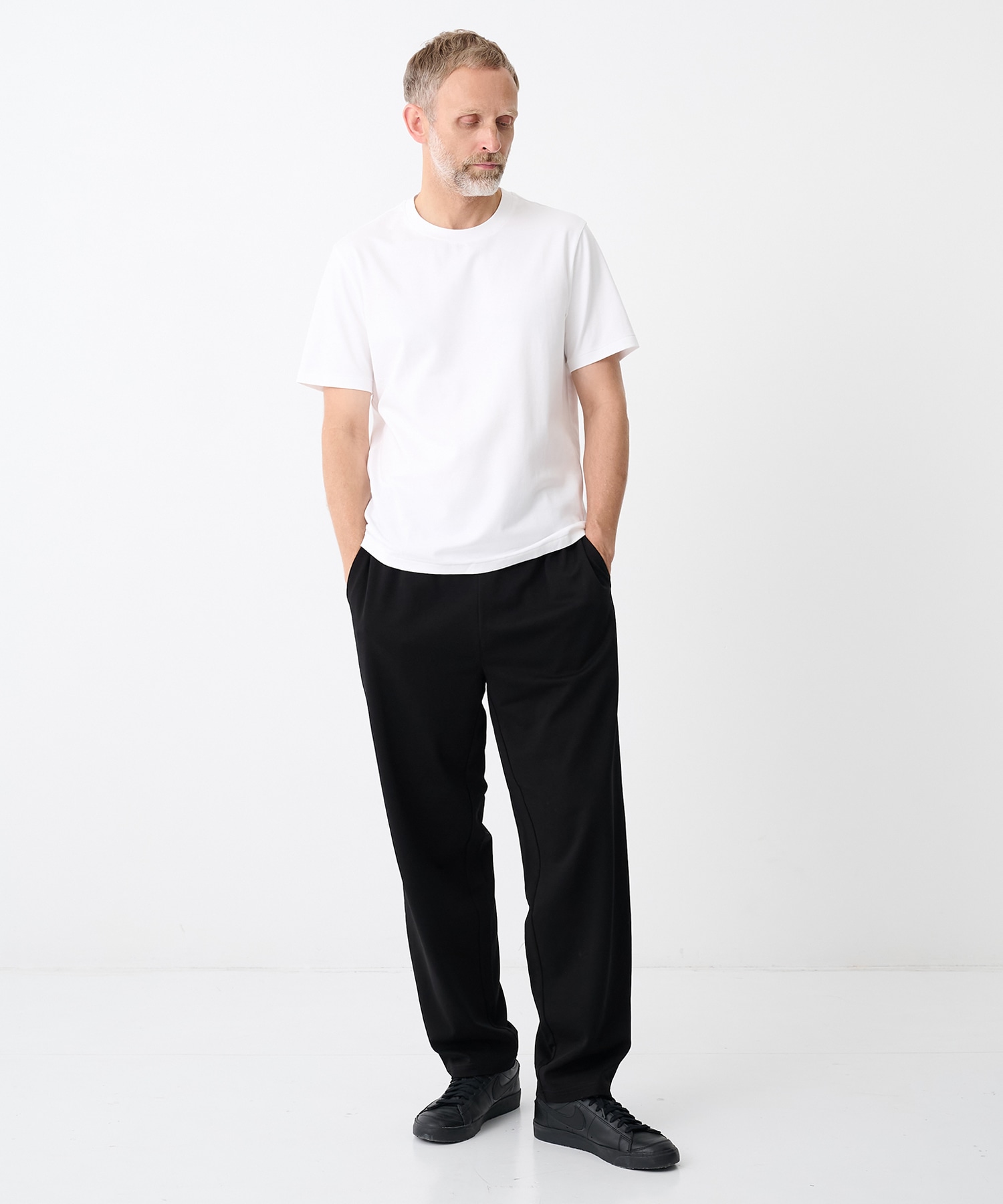 COTTON DOUBLE FACE SLIM FIT S/S TEE ATTACHMENT