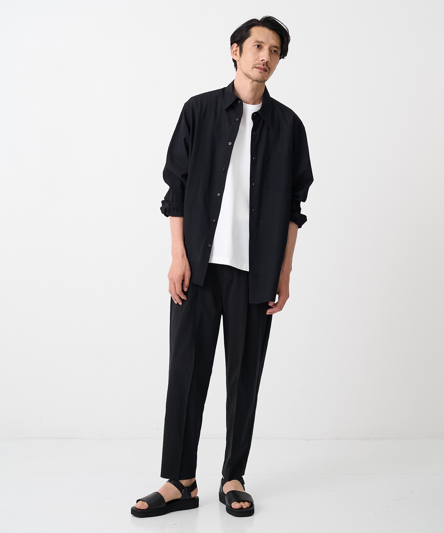 着た方が涼しい Pintucrease Wide Tapered Pants THE TOKYO