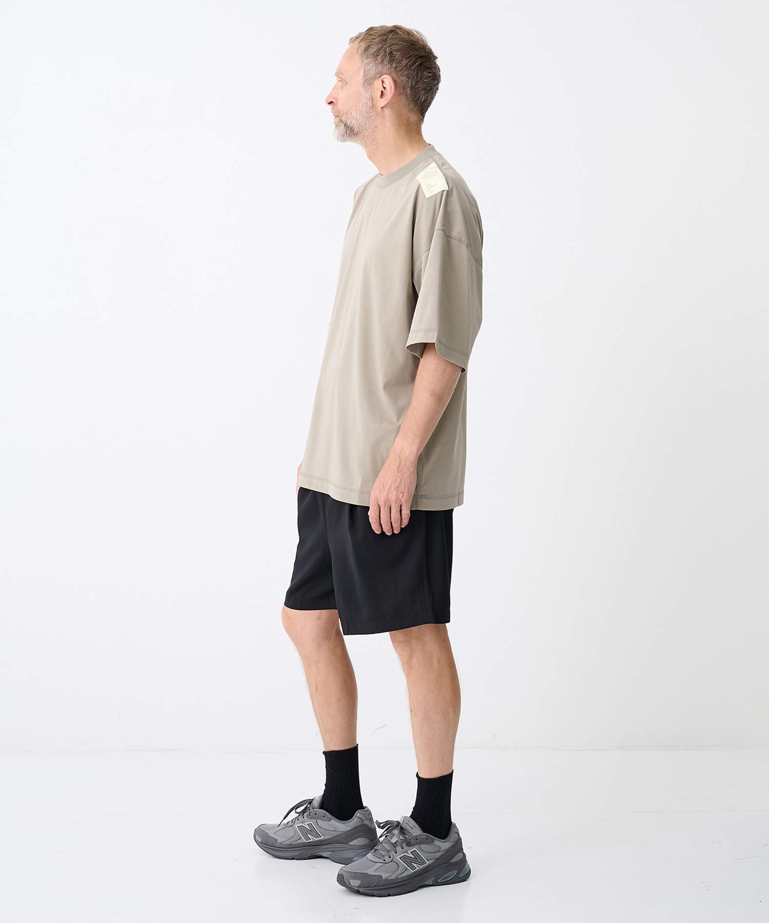 【エヌハリウッド】2261-CP50-004 2TUCK EASY HALF PANTS N.HOOLYWOOD