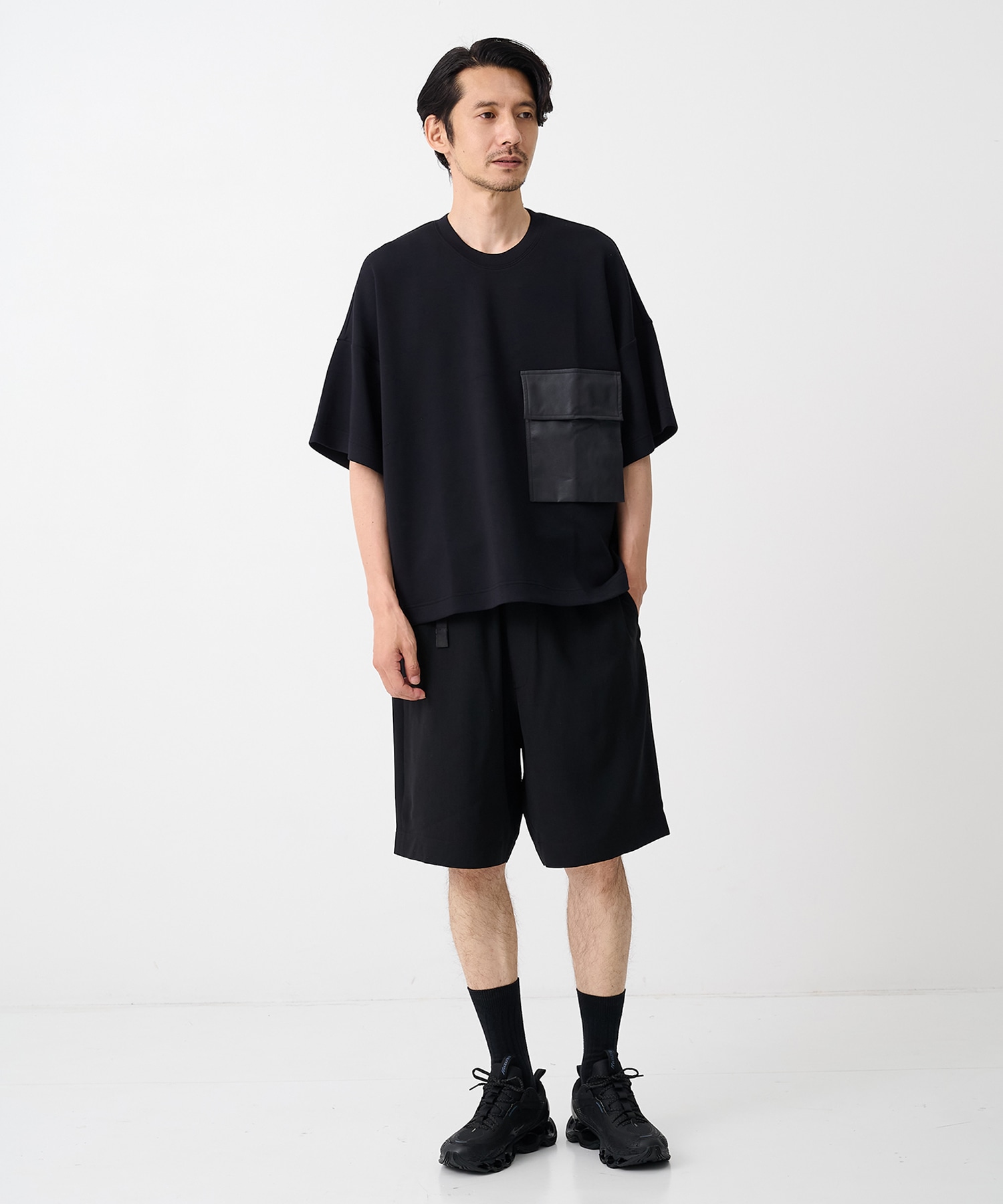【エヌハリウッド】2261-CP54-011 WEBBING BELT HALF PANTS N.HOOLYWOOD