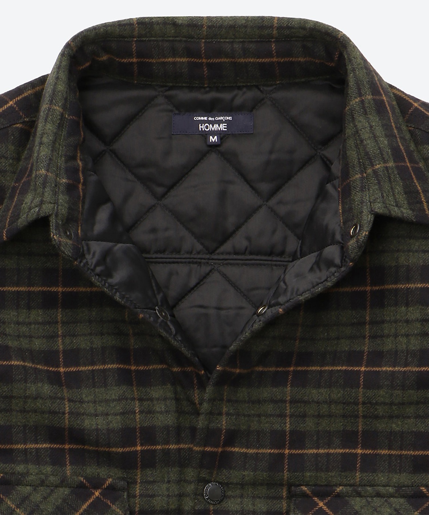 HP-B030-051 COTTON FLANNEL CHECK SHIRT COMME des GARCONS HOMME