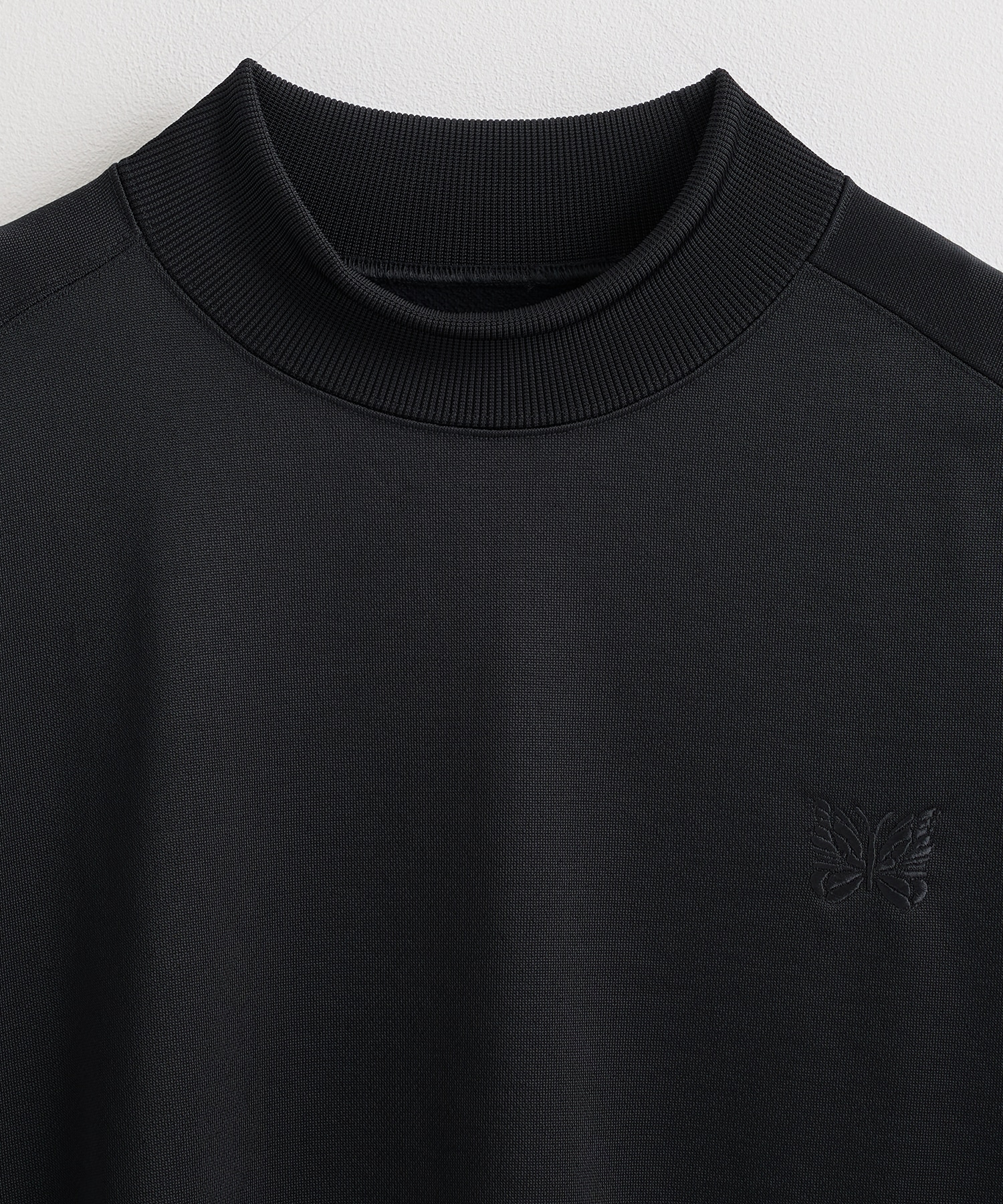 Mock Neck Shirt - Bright Jersey NEEDLES