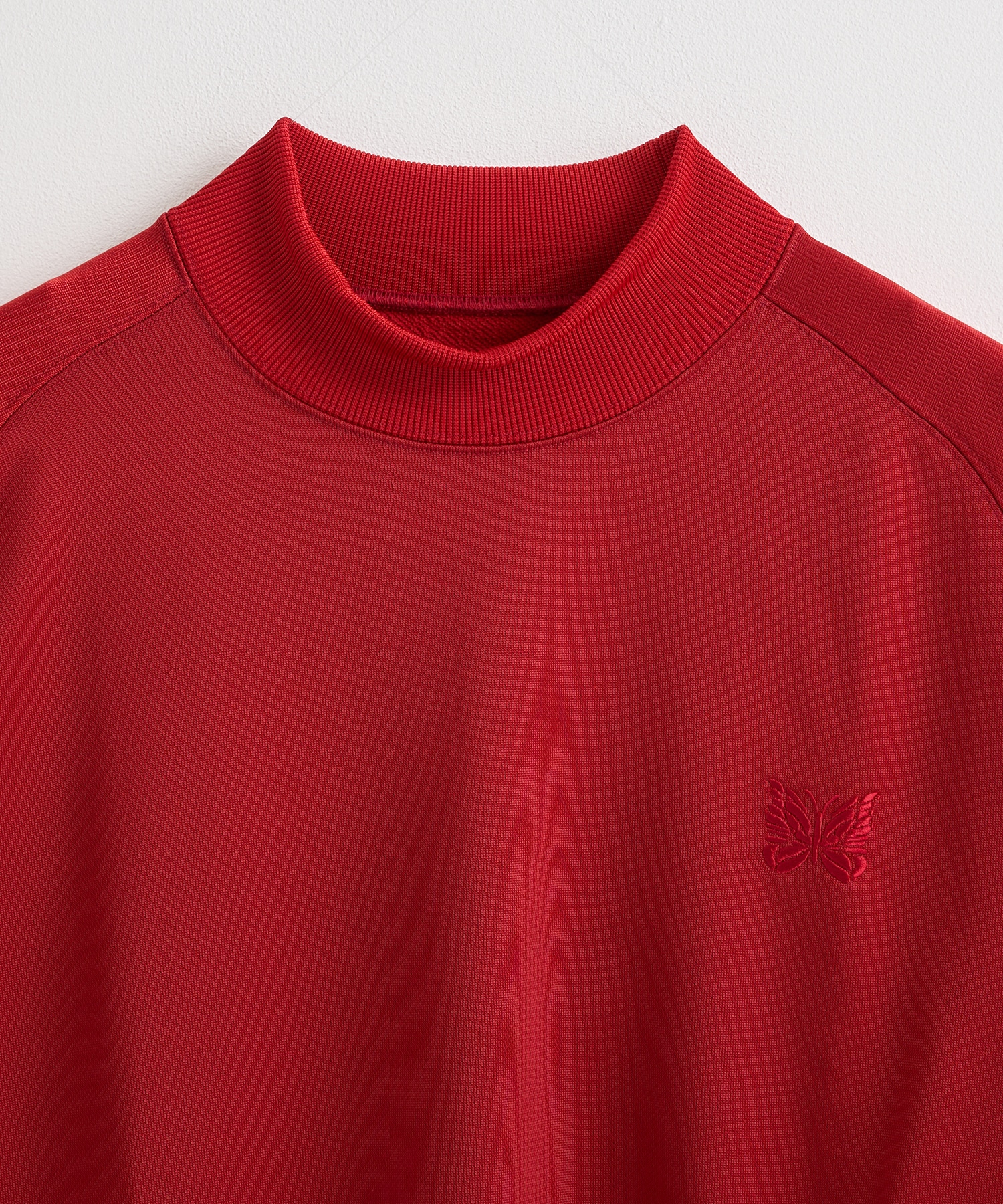 Mock Neck Shirt - Bright Jersey NEEDLES