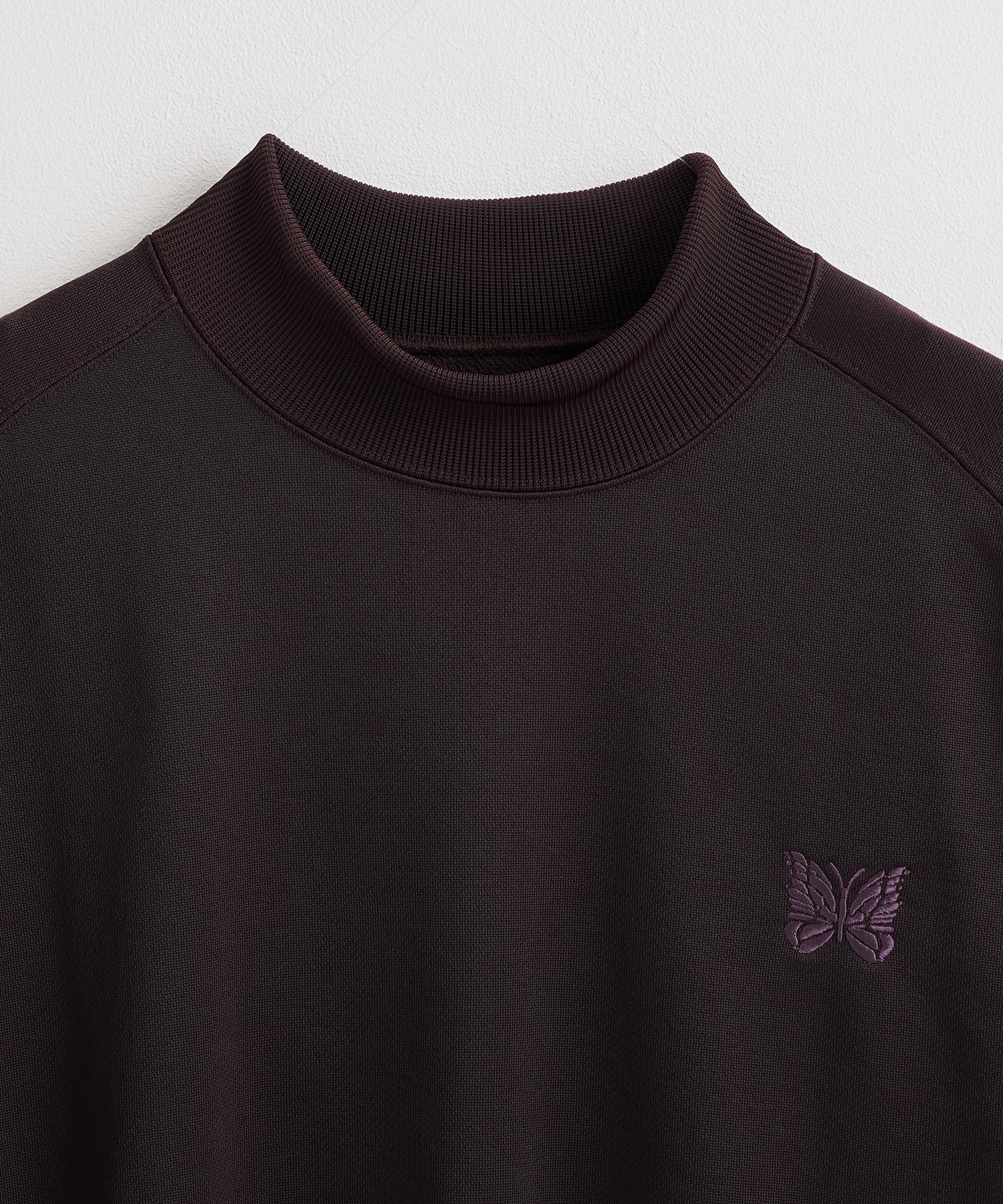 Mock Neck Shirt - Bright Jersey NEEDLES