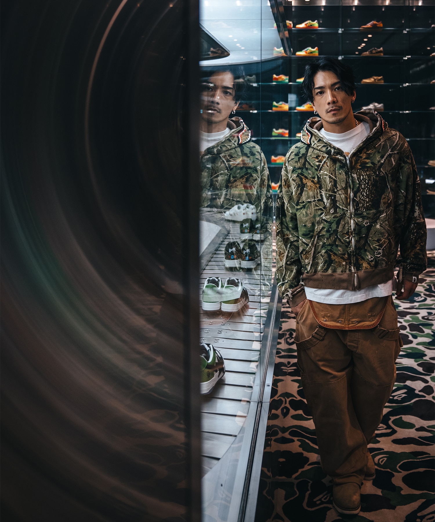SM-HR1-0000-C38 BAPE HOODIE SAINT MXXXXXX
