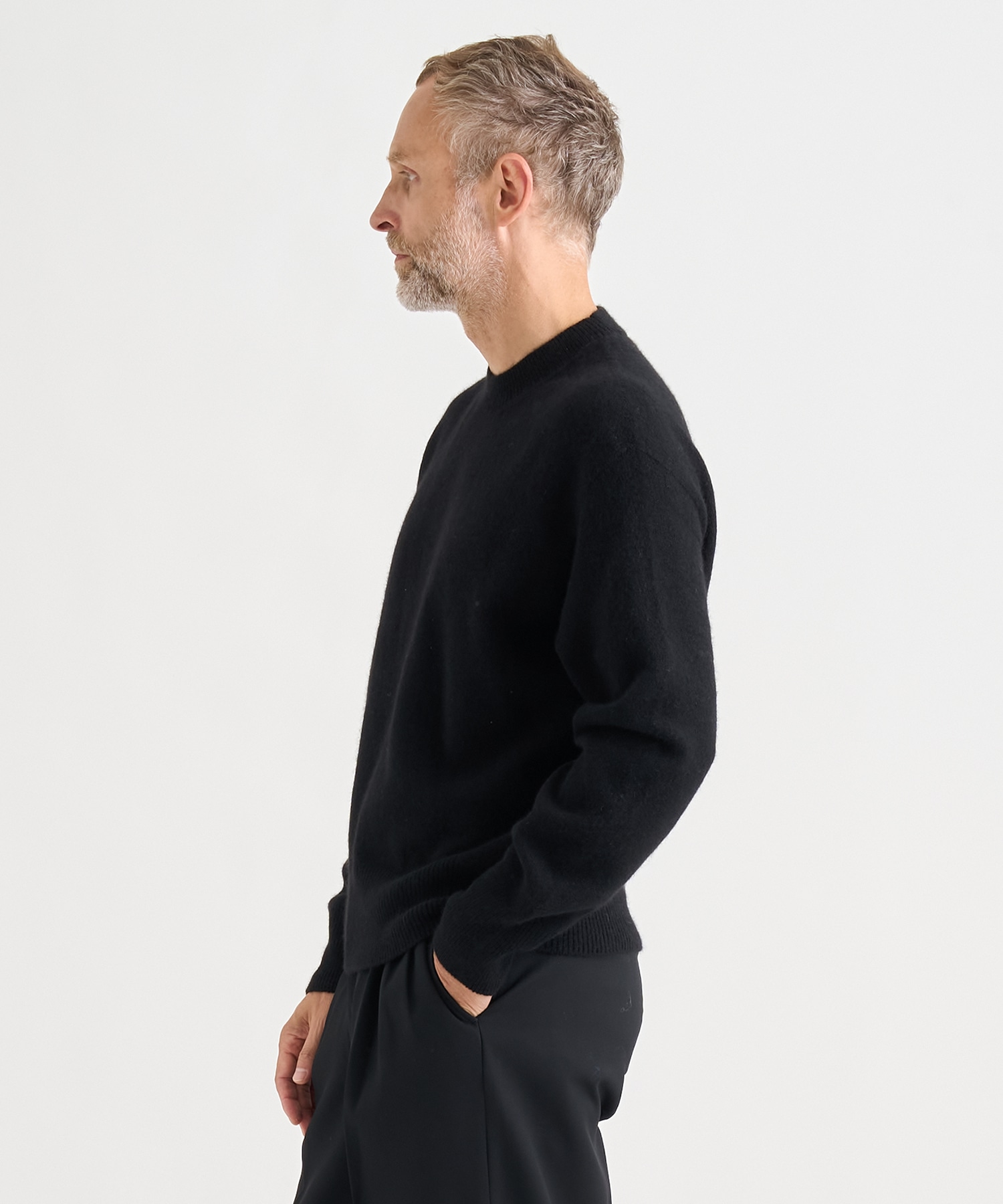 Cashmere Wholegarment Crewneck Sweater YOKE