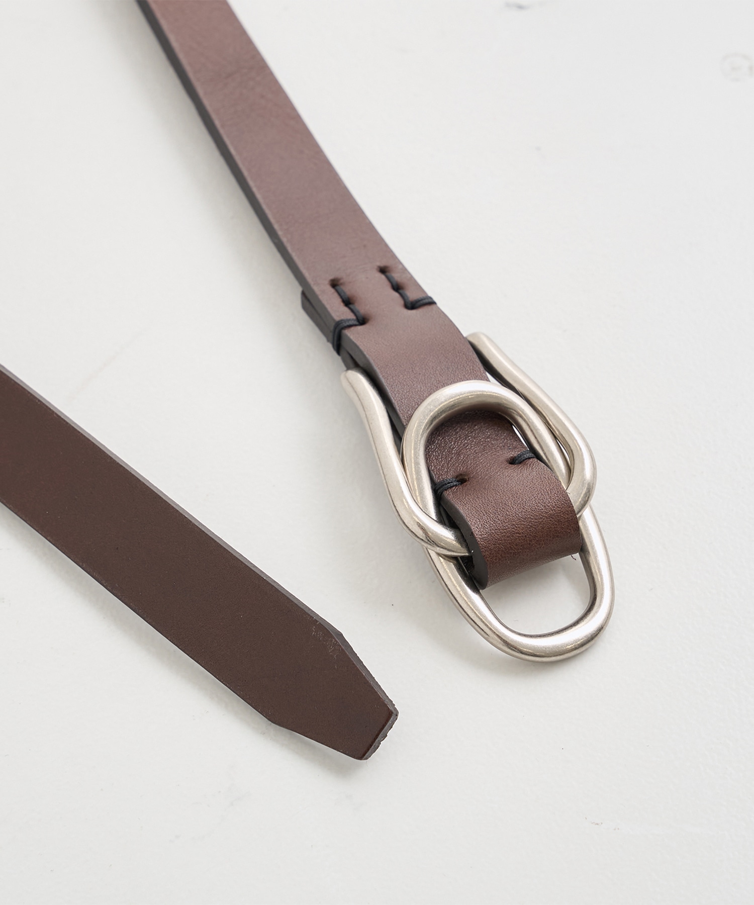 Double Buckel Leather Belt YOKE