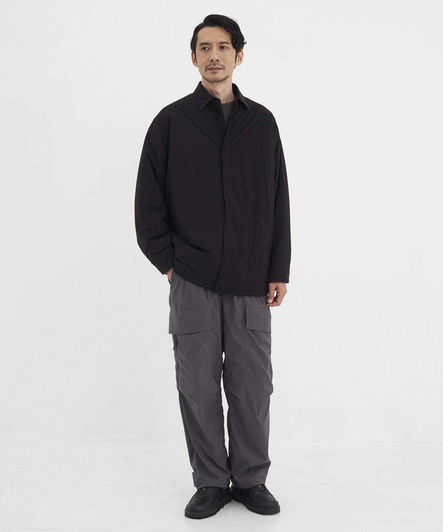 2252-BL20-003 PADDED OVERSHIRT N.HOOLYWOOD