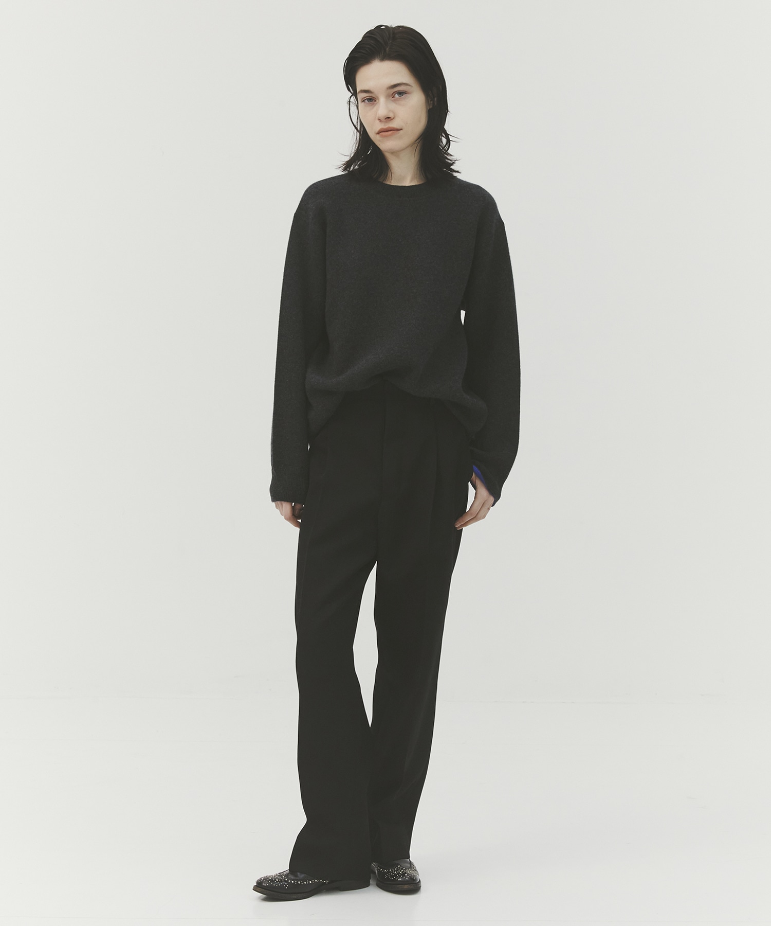 CASHMERE REVERSIBLE PULLOVER CASHMERE CASHMERE