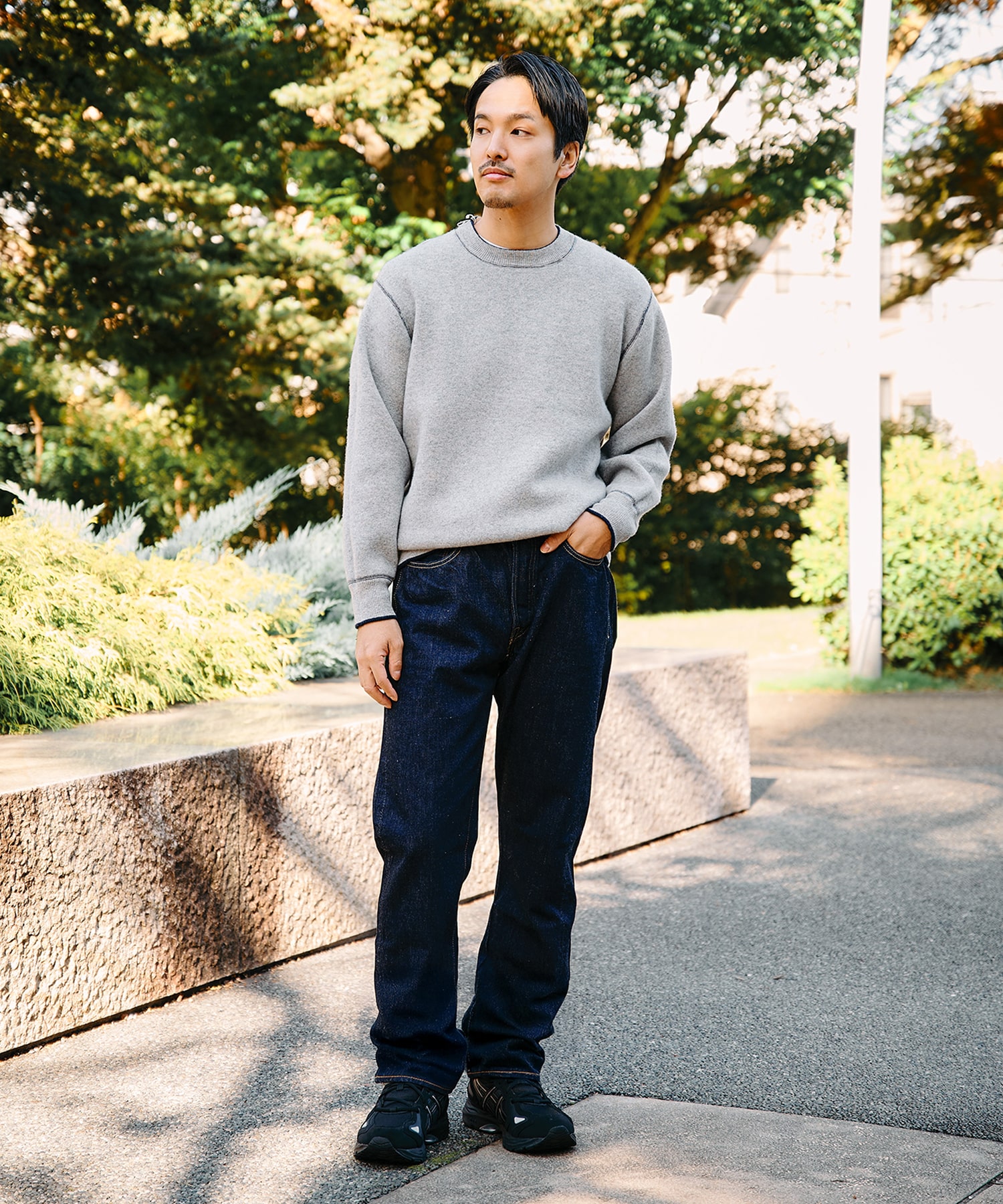 【MENS】CASHMERE REVERSIBLE PULLOVER CASHMERE CASHMERE