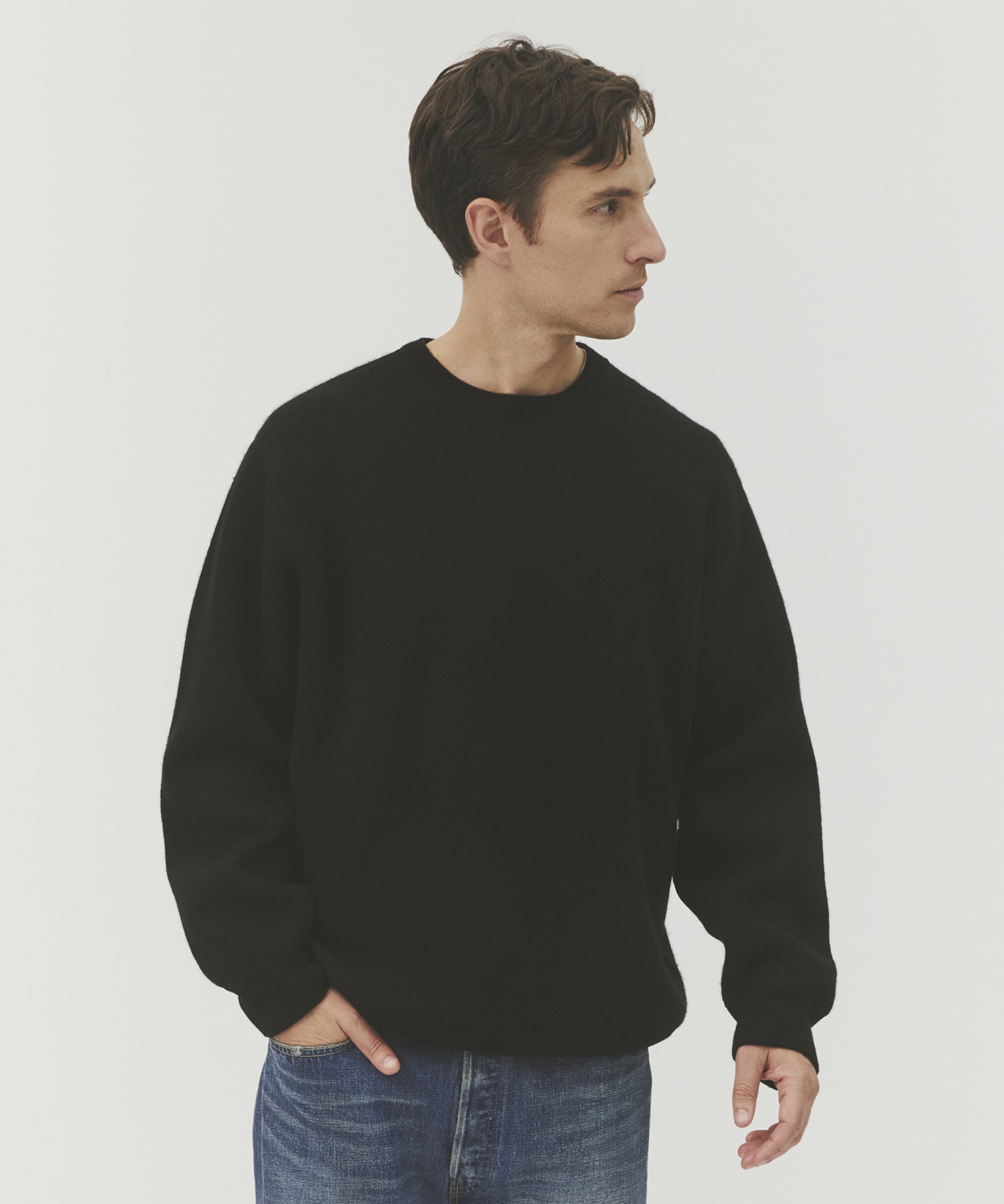 CASHMERE REVERSIBLE PULLOVER CASHMERE CASHMERE