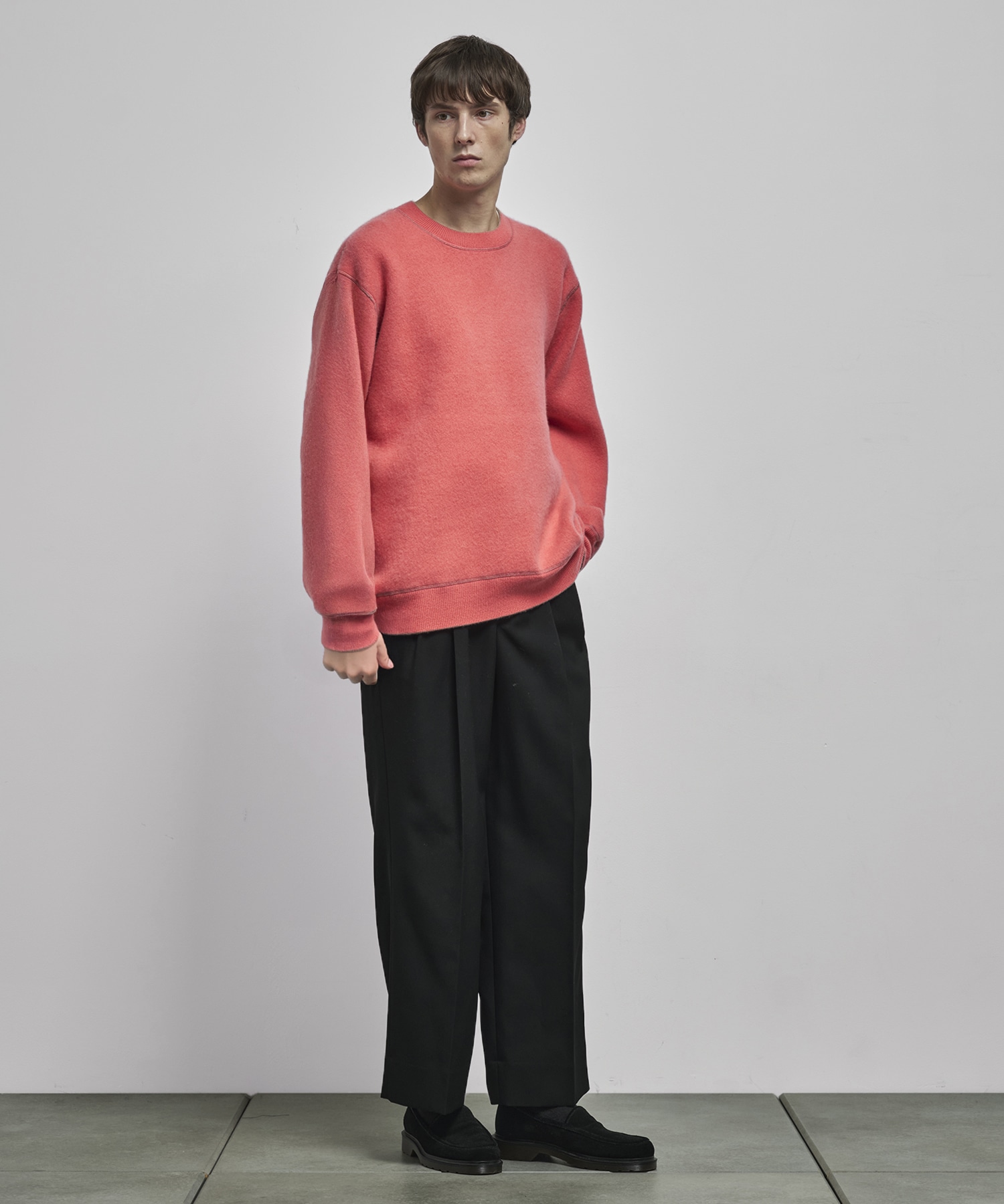 【MENS】CASHMERE REVERSIBLE PULLOVER CASHMERE CASHMERE