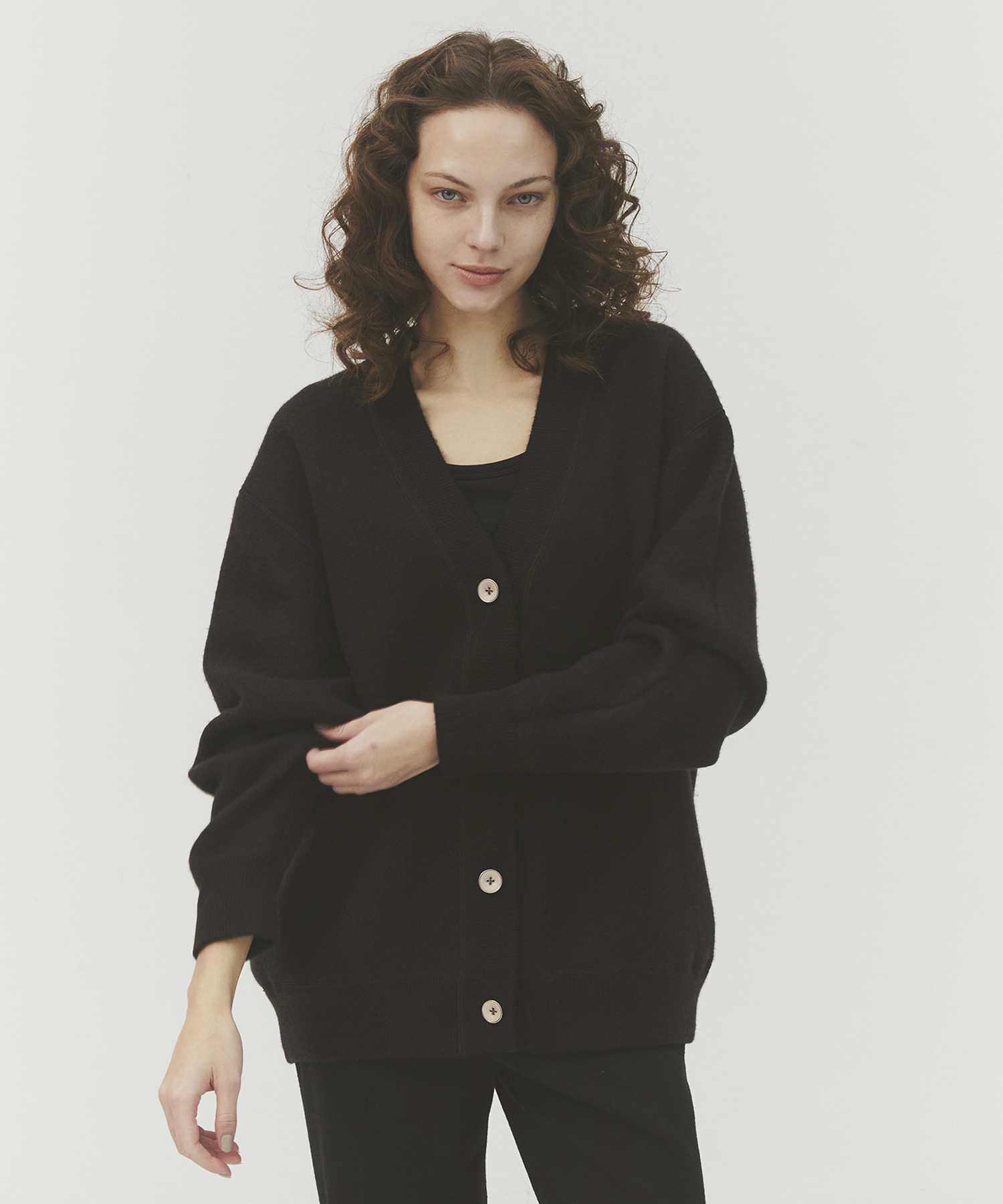 CASHMERE REVERSIBLE CARDIGAN CASHMERE CASHMERE