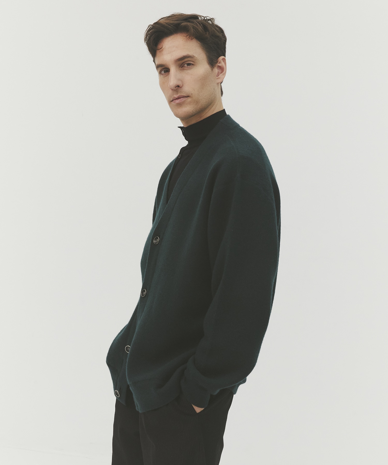 CASHMERE REVERSIBLE CARDIGAN CASHMERE CASHMERE