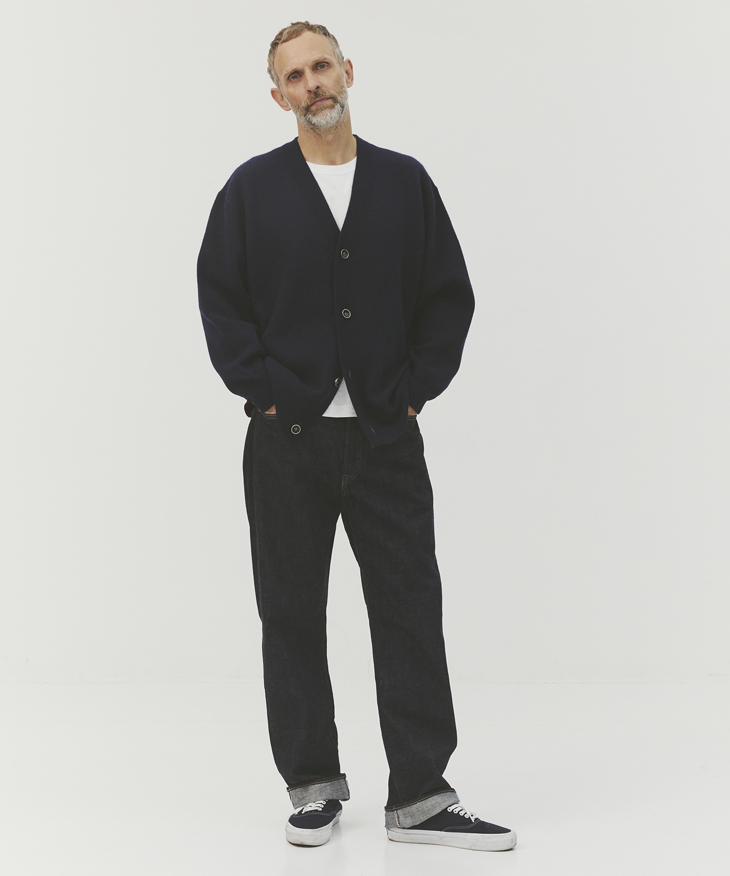 CASHMERE REVERSIBLE CARDIGAN CASHMERE CASHMERE