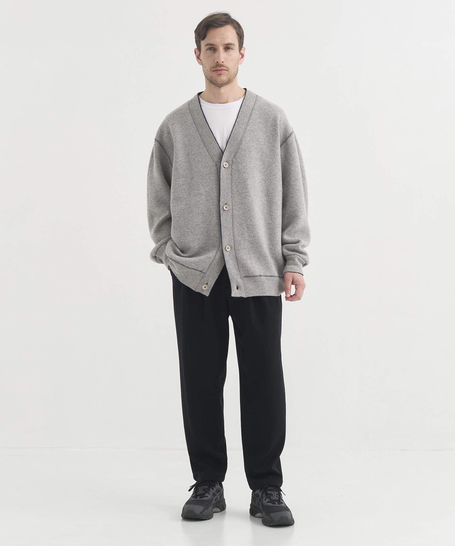 【MENS】CASHMERE REVERSIBLE CARDIGAN CASHMERE CASHMERE