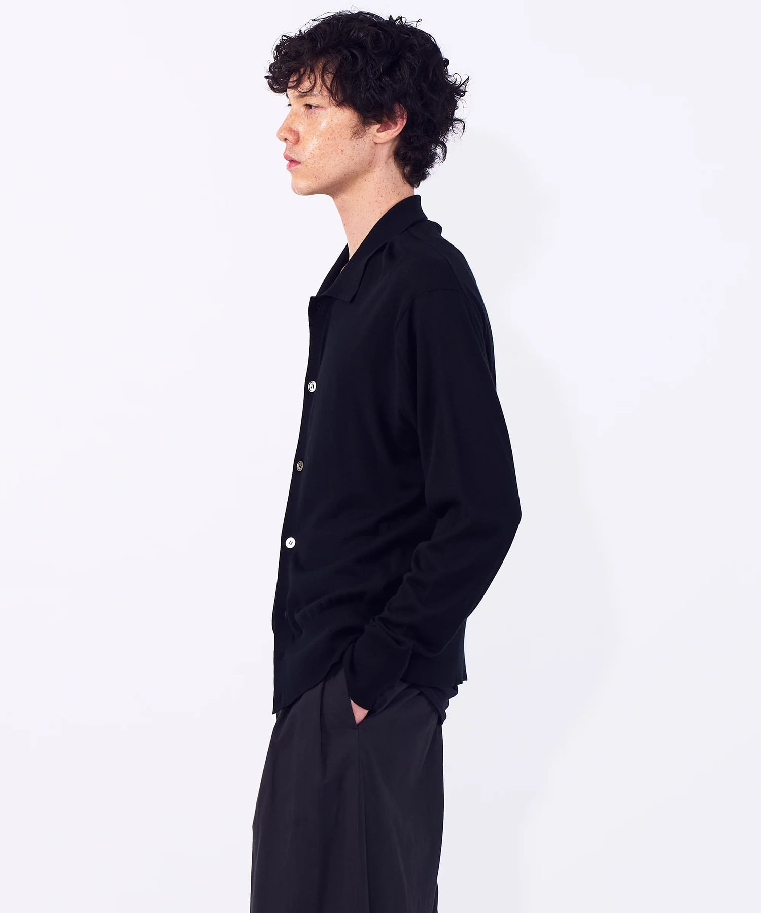 Silk Cashmere Knit Shirt YOKE