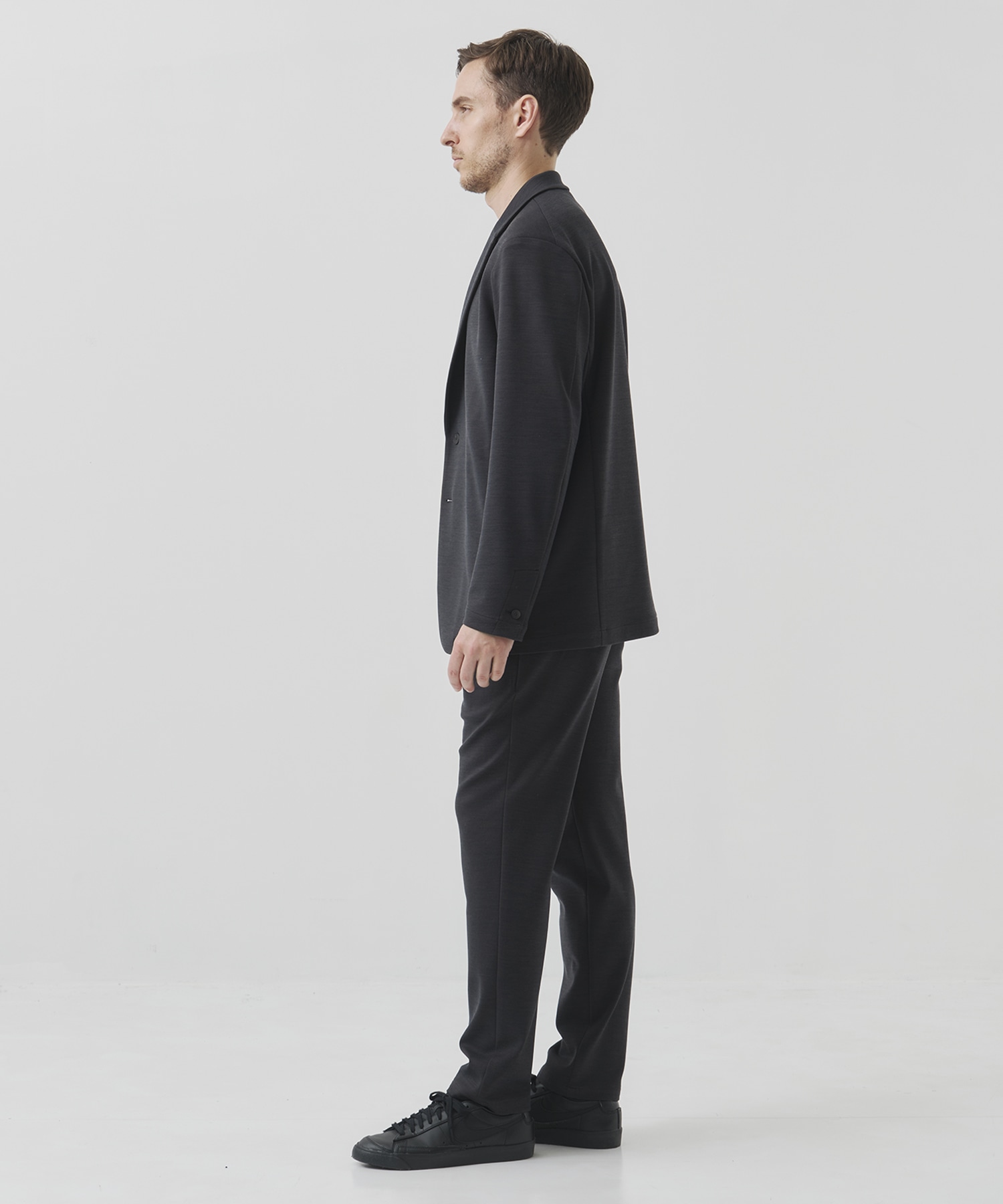 Washable Super180s Strech Ponch Tapered Pants THE TOKYO