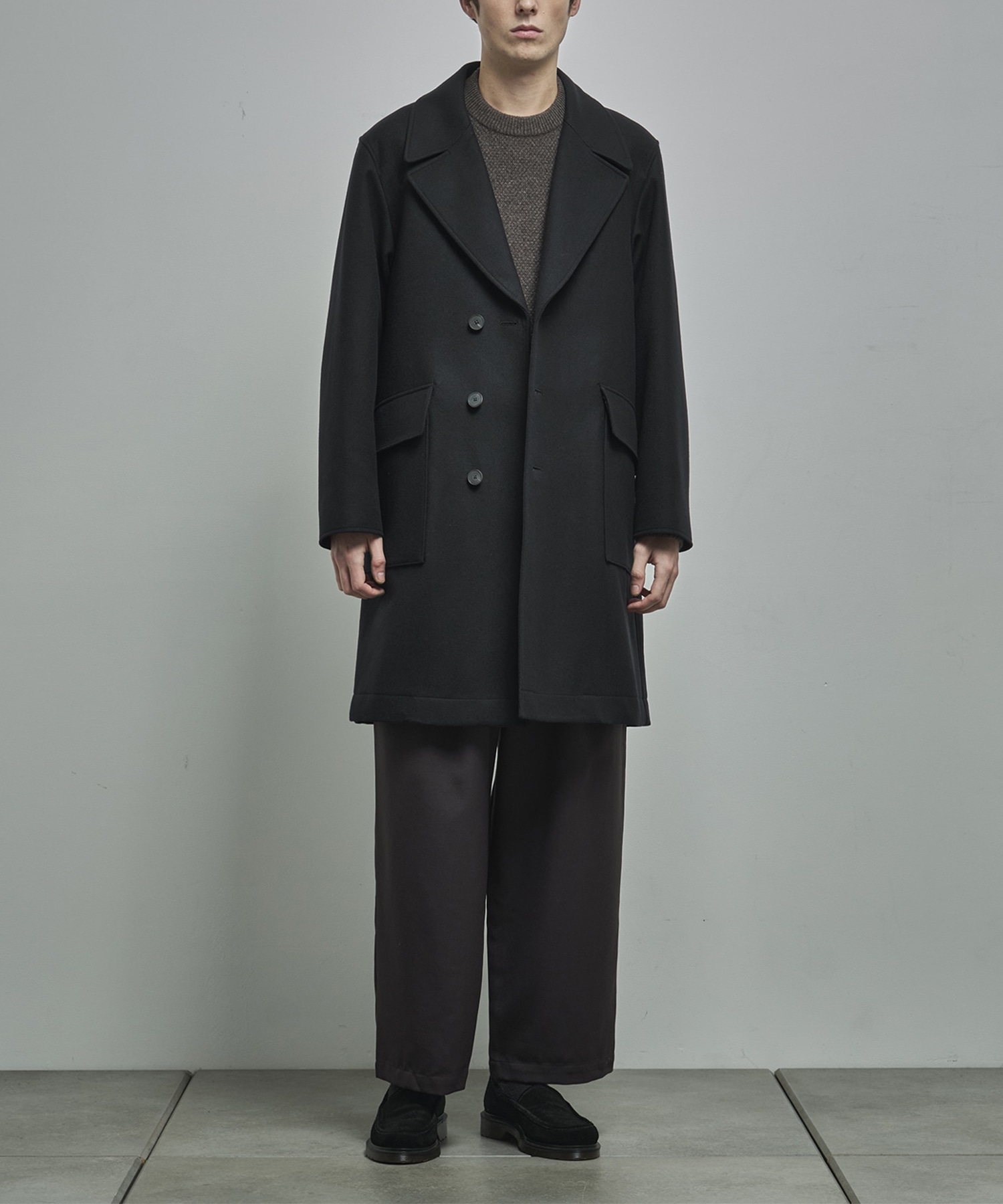 SUPER 160S DOUBLE SAXONY SEMI DOUBLE COAT ATON