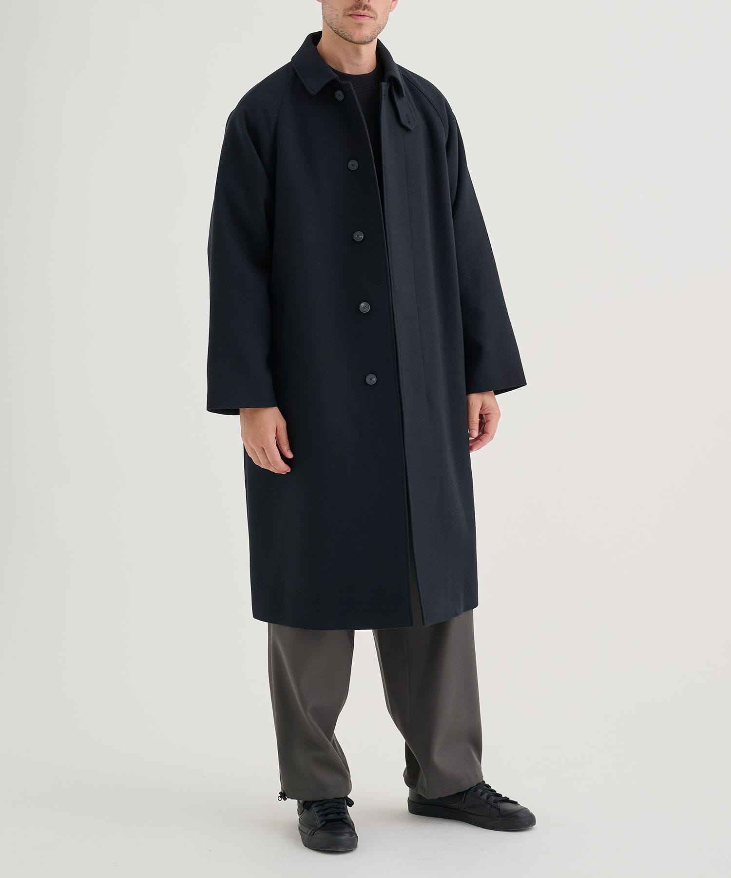 別注 SUPER 160S DOUBLE SAXONY BALMACAAN COAT 2 ATON