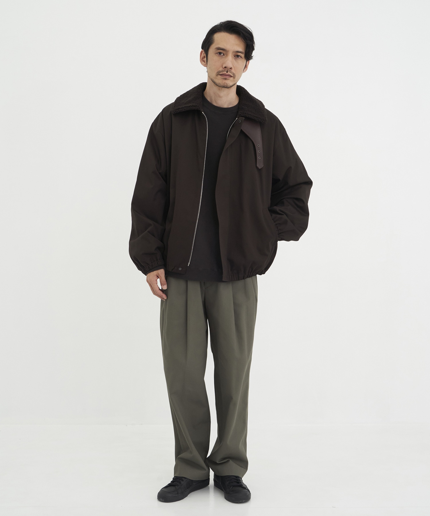 MOUTON COLLAR PADDED JACKET ssstein