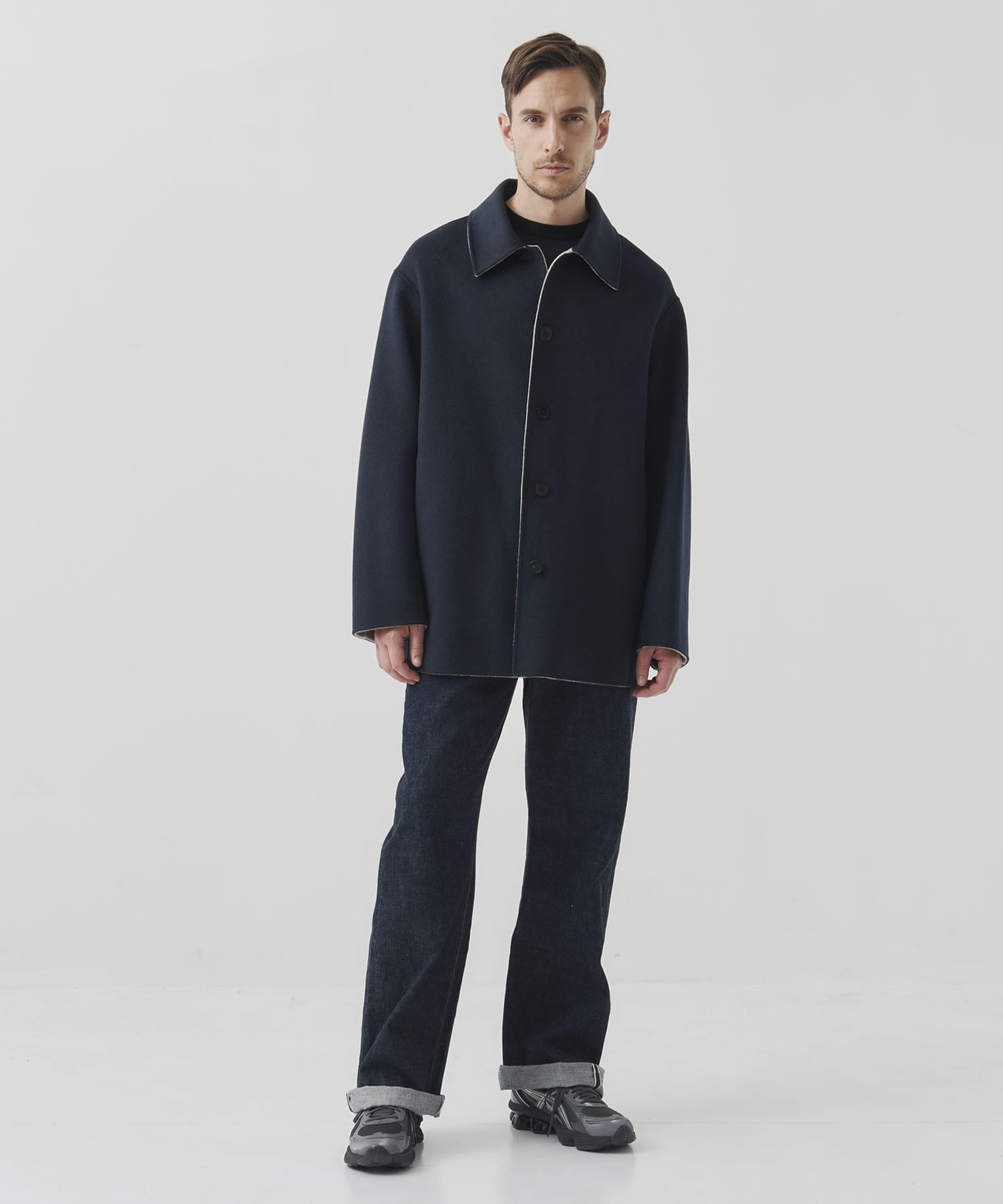 CASHMERE/SILK/WOOL SHORT COAT CASHMERE CASHMERE