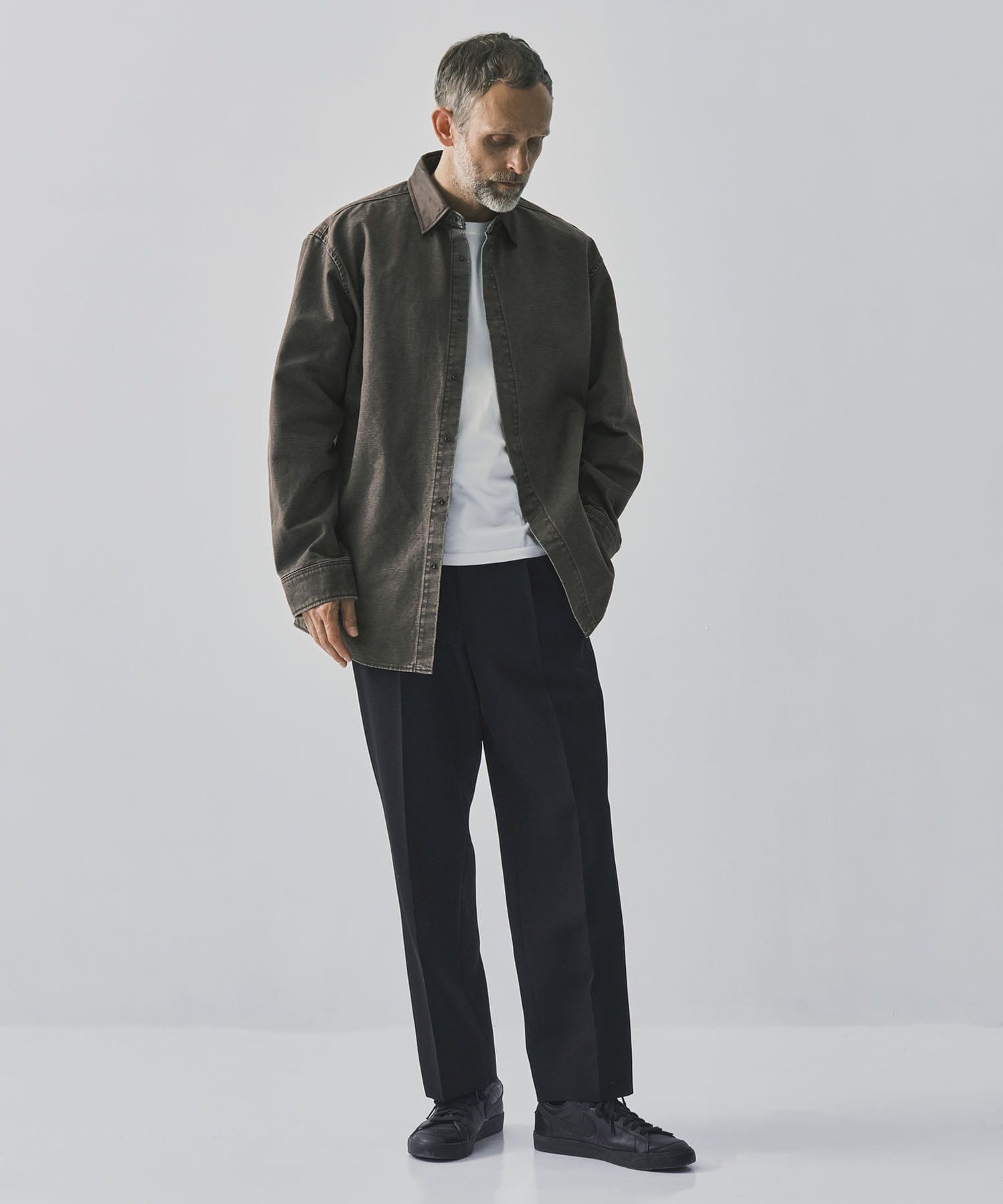 別注襟切替シャツ DUCK N.HOOLYWOOD