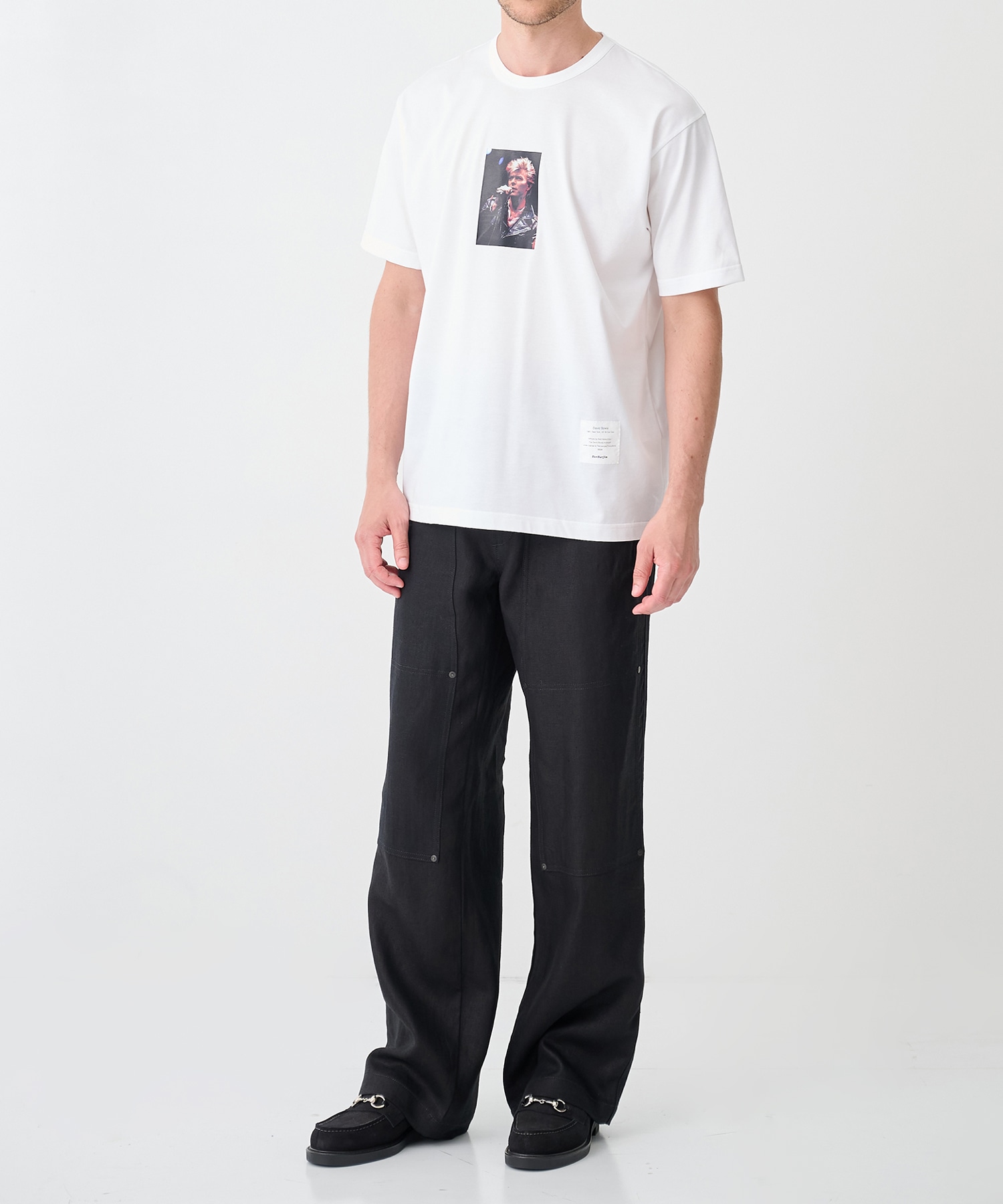 別注NEW CLASSIC WORK JEANS BLACK LINEN TANAKA