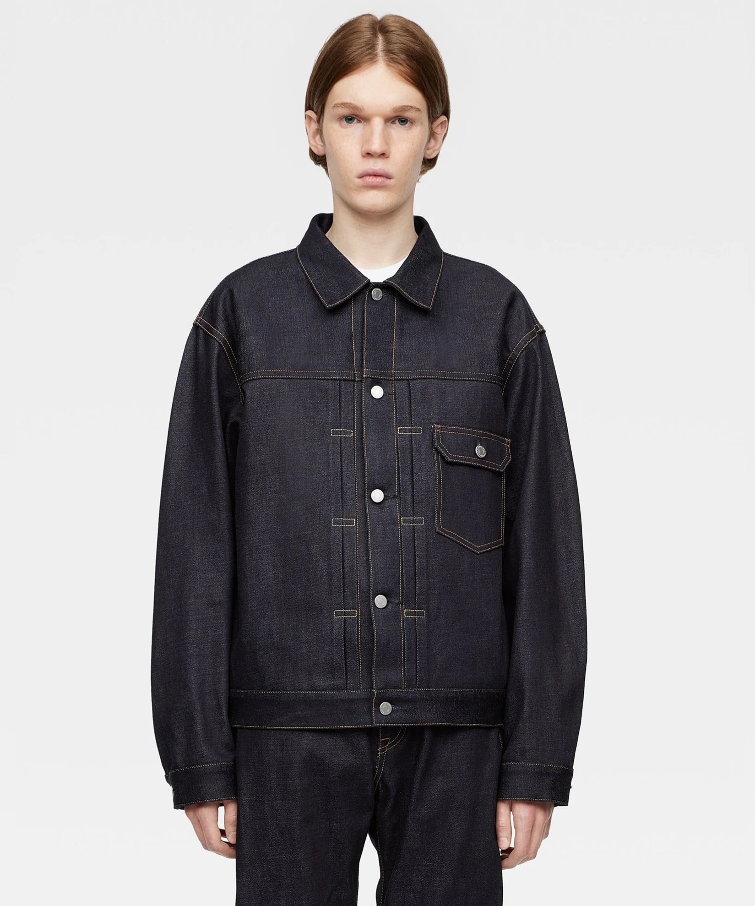 MMGJ0001 i 001 STANDARD DENIM JACKET 14.7oz MOMOTARO JEANS