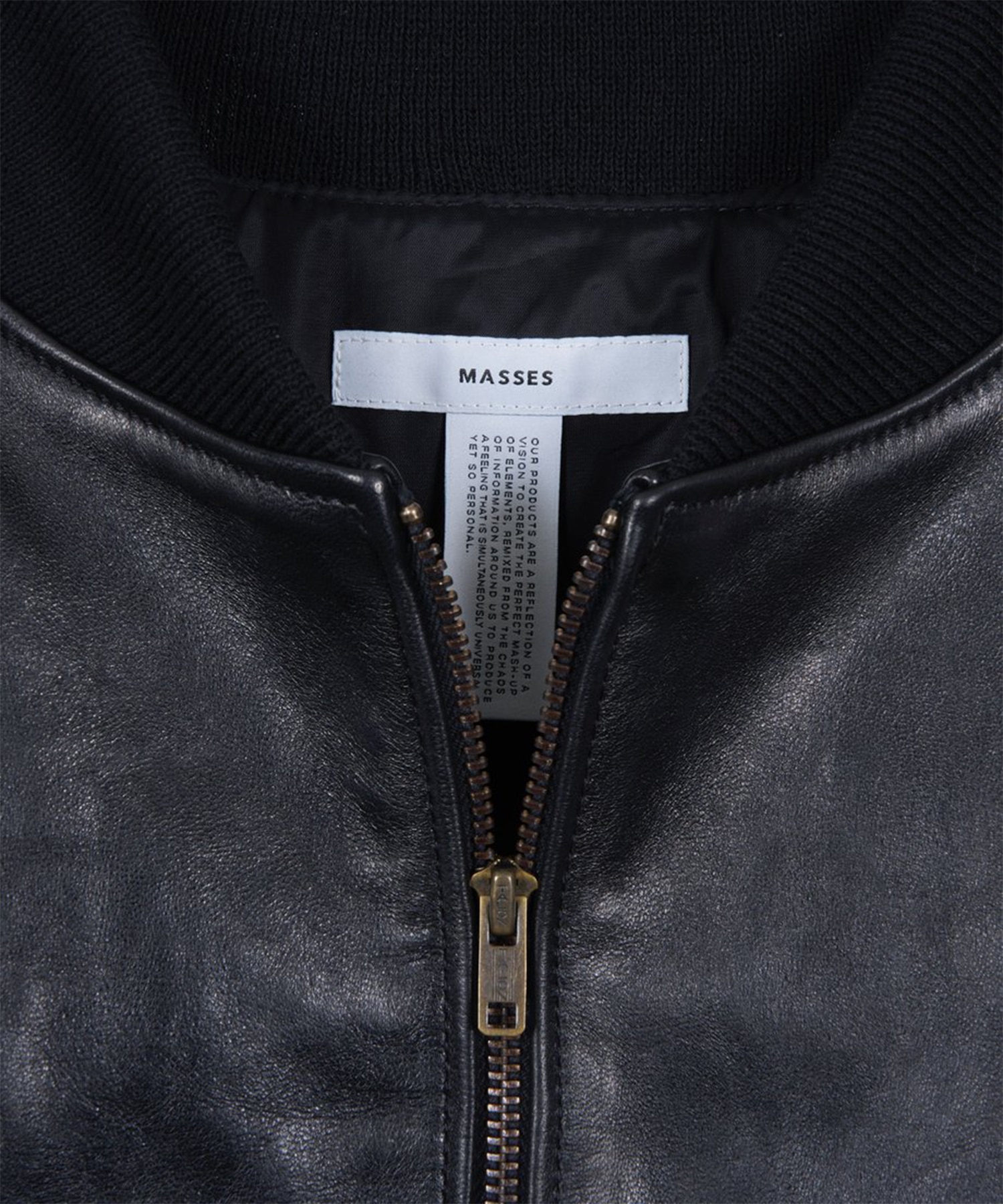 HORSE LEATHER JACKET ZIP MASSES