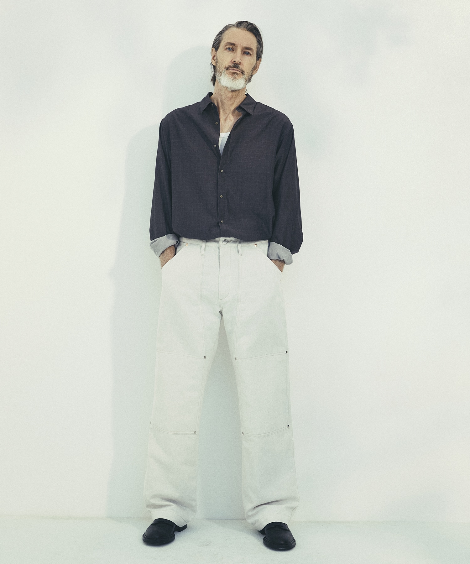SILK α L/S Check Shirt SILK α