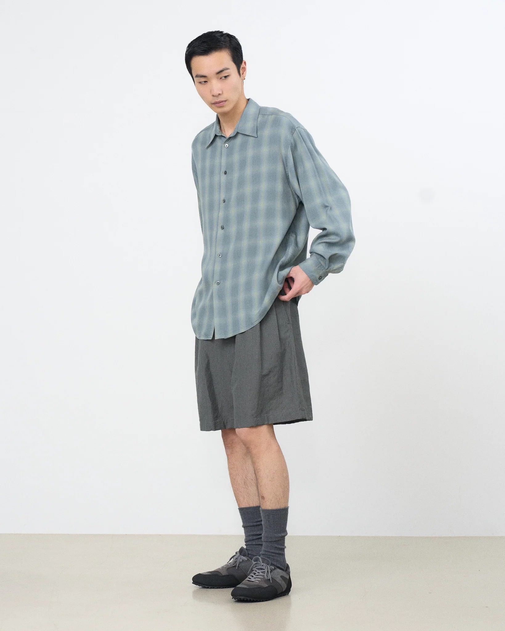 【ヨーク】YK26SS01286SH OMBRE PLAID REGULAR COLLAR SHIRT YOKE