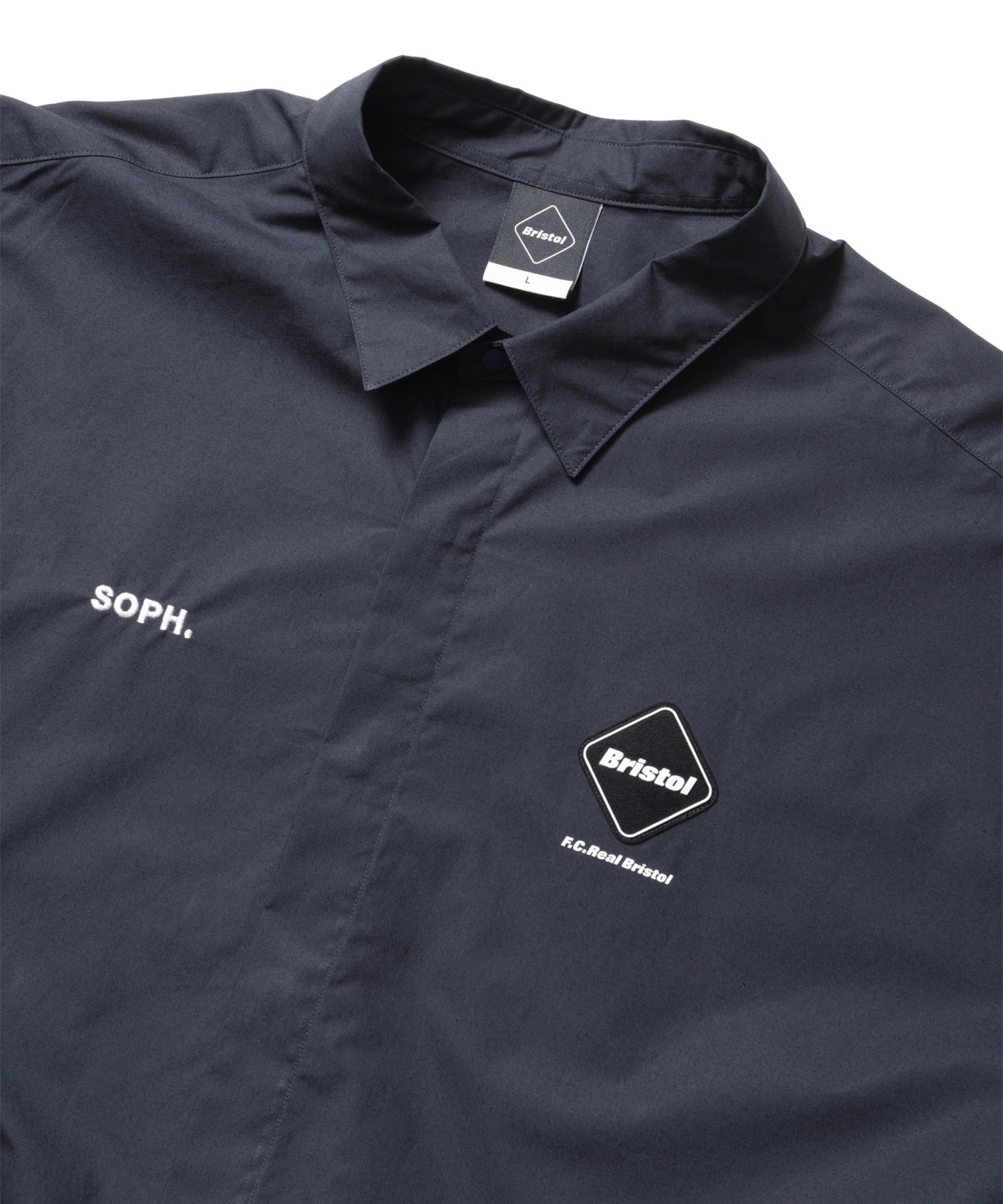 FCRB-260070 AUTHENTIC FLY FRONT S/S SHIRT F.C.Real Bristol