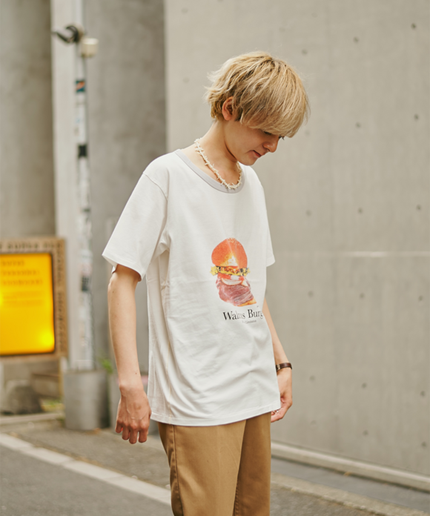 【エヌハリウッド】〈別注〉 復刻 HUMBURGER T-SHIRT N.HOOLYWOOD