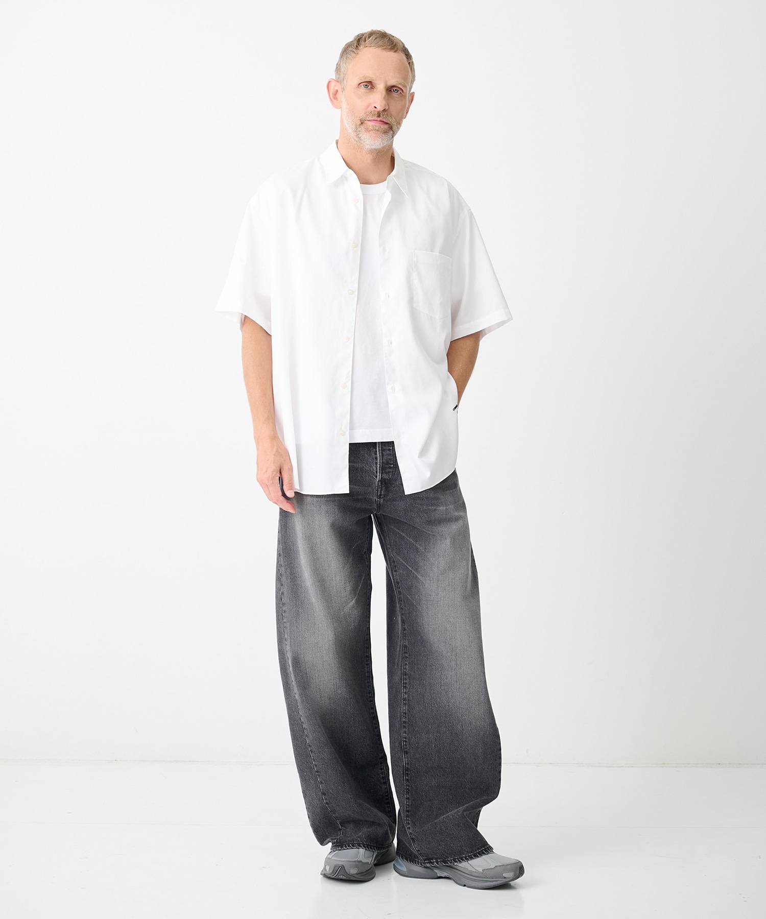 シュタイン】ST.1563 DEFORMATION WIDE DENIM PANTS | SSSTEIN
