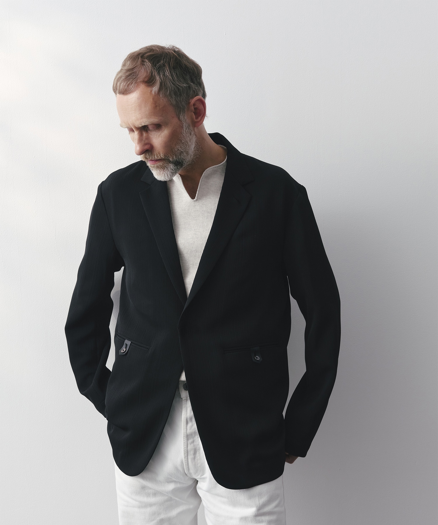 SILK α Pleats Summer Jacket SILK α