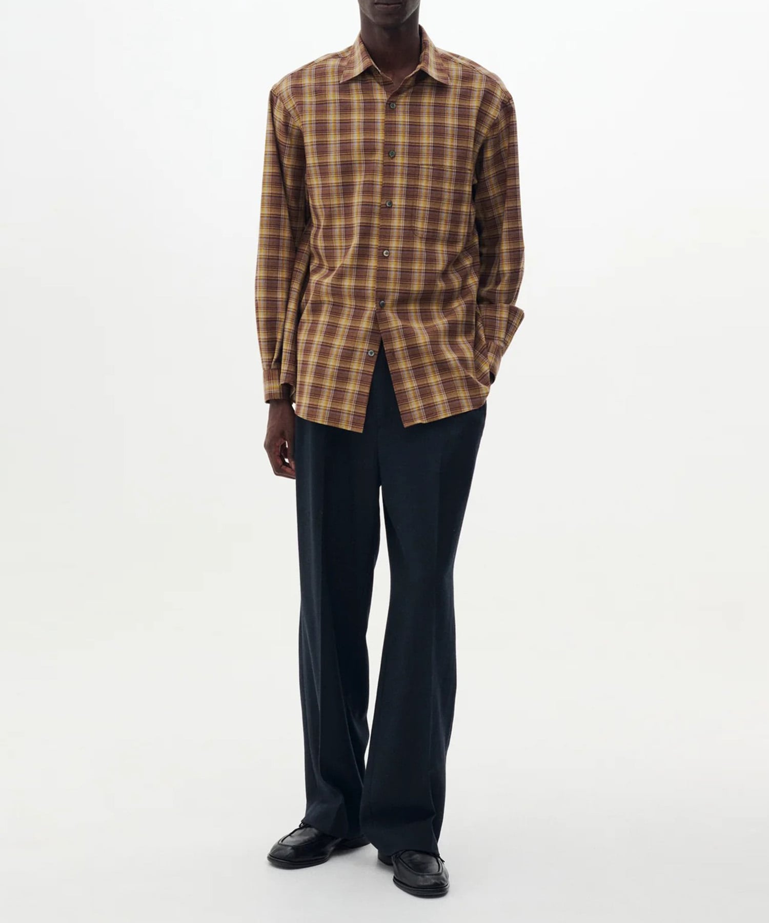 【ヨーク】YK26FW01357SH Cotton Rayon Plaid Relax Shirt YOKE