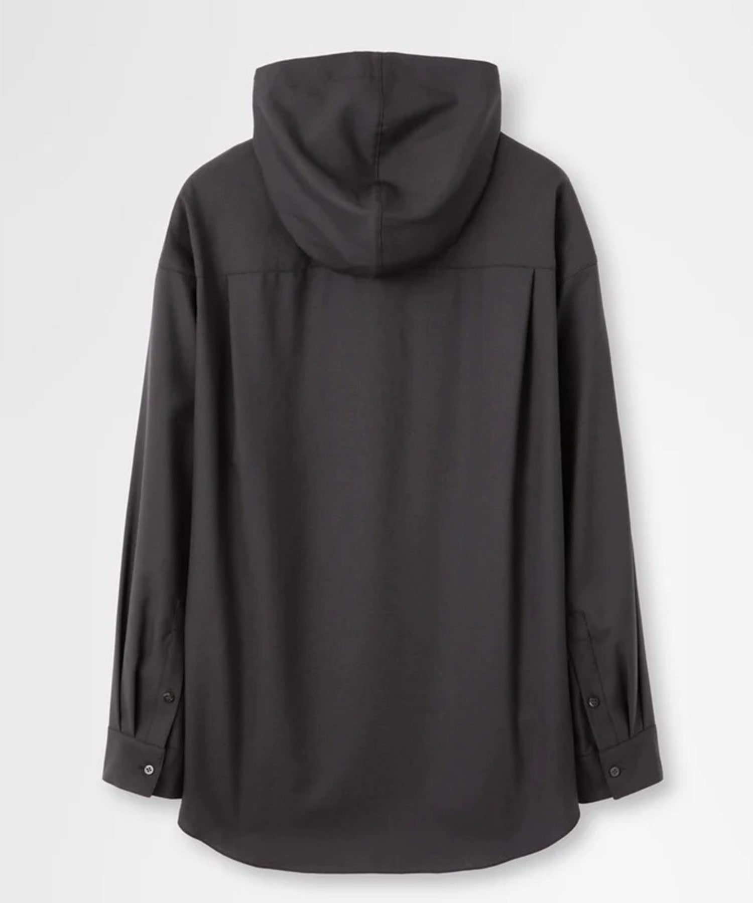 F26T011-NDWT Hooded Wool Shirt OVERCOAT